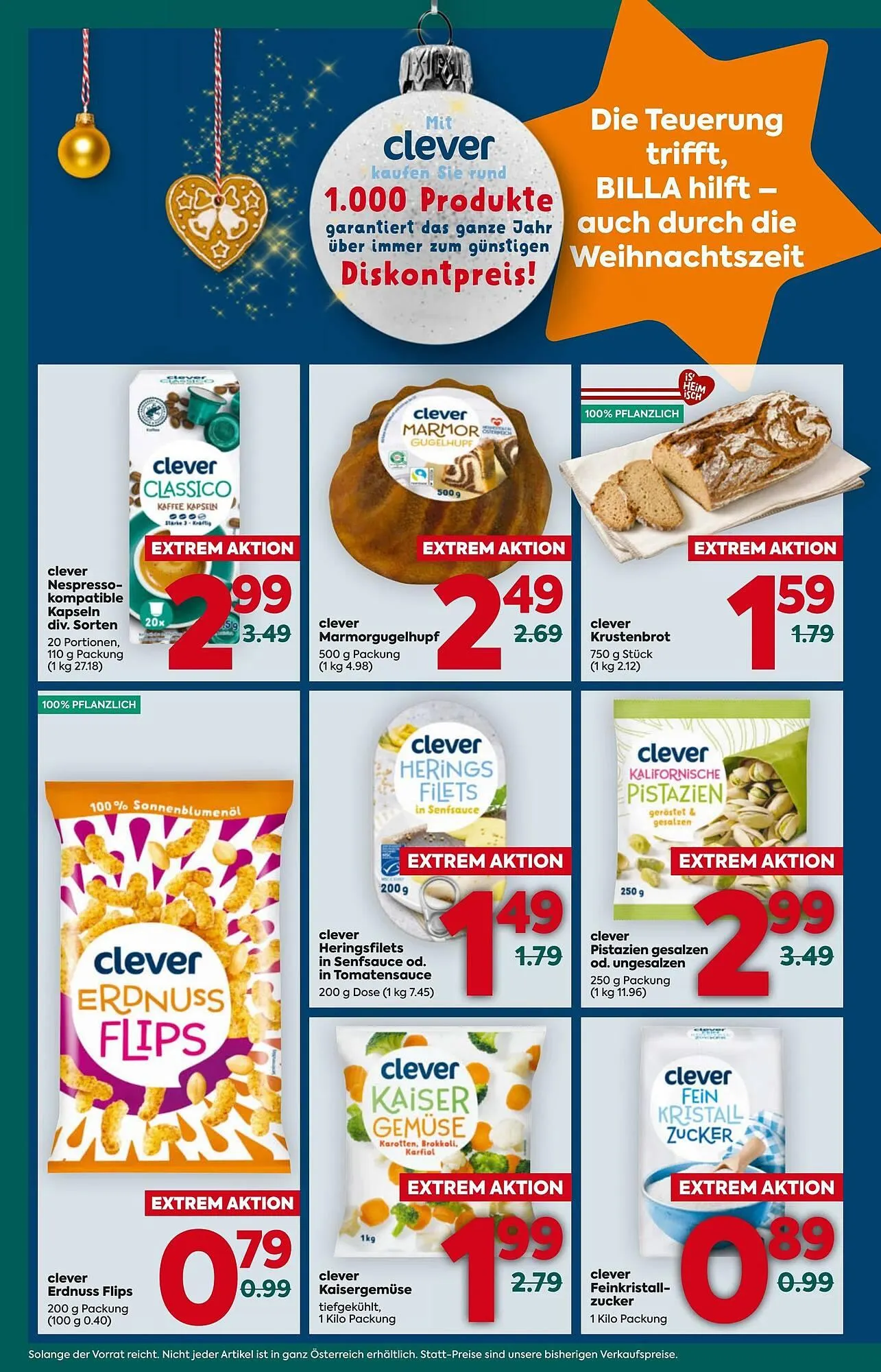 Billa Corso Flugblatt von 4. Dezember bis 10. Dezember 2025 - Flugblätt seite  8