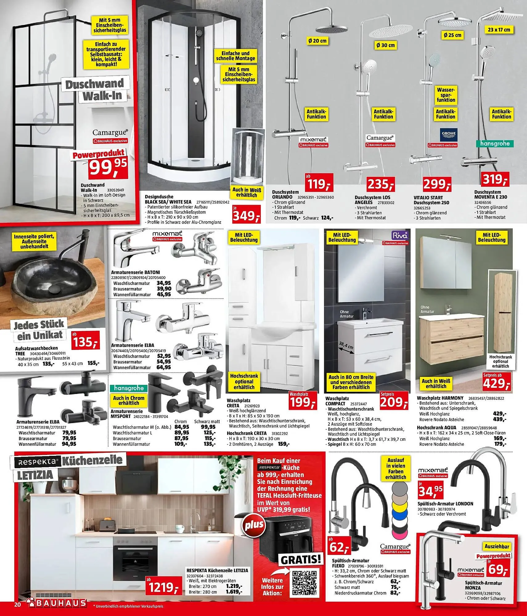 Bauhaus Flugblatt von 3. Dezember bis 31. Dezember 2025 - Flugblätt seite 20