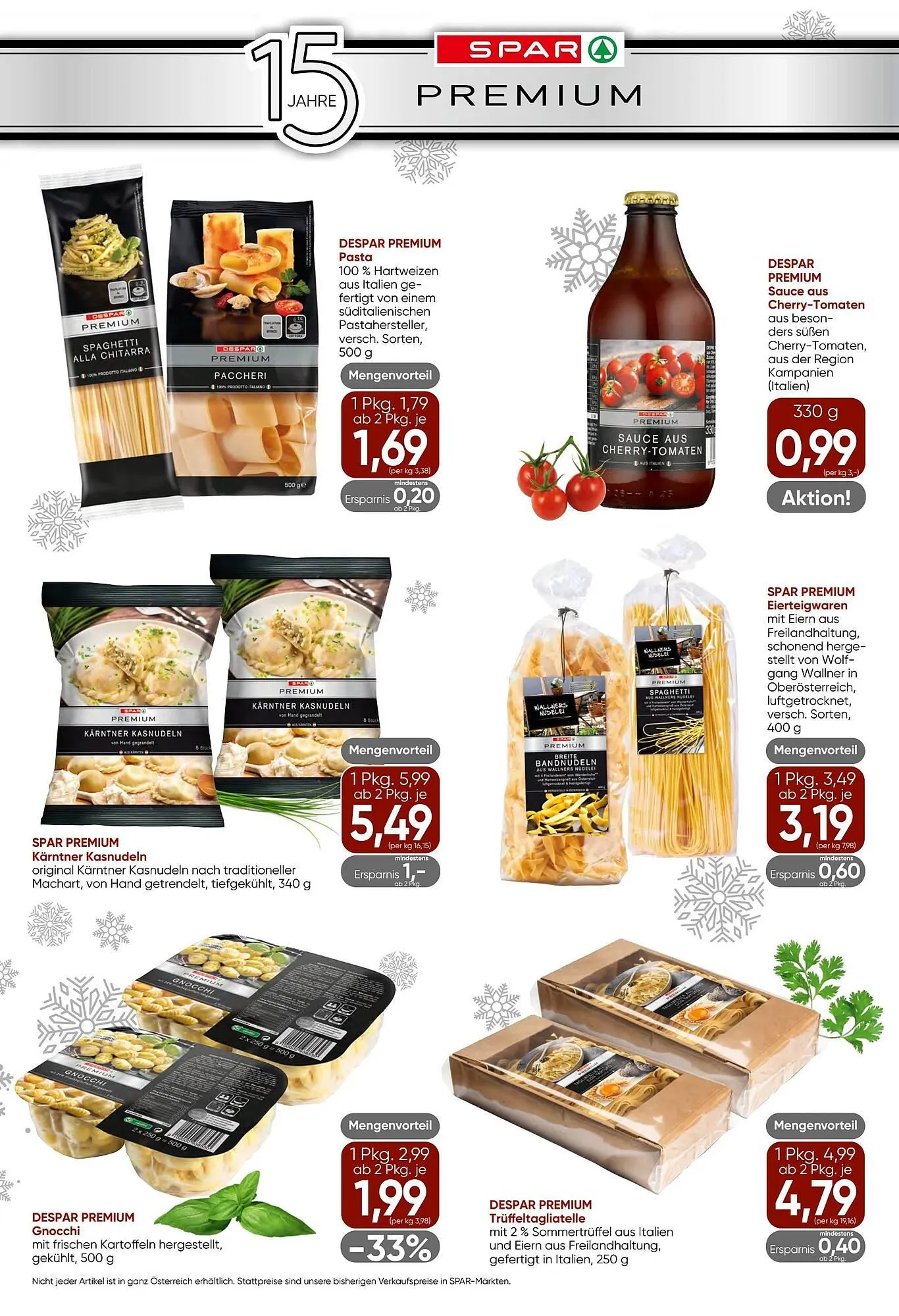 Spar Flugblatt von 11. Dezember bis 8. Jänner 2026 - Flugblätt seite  8