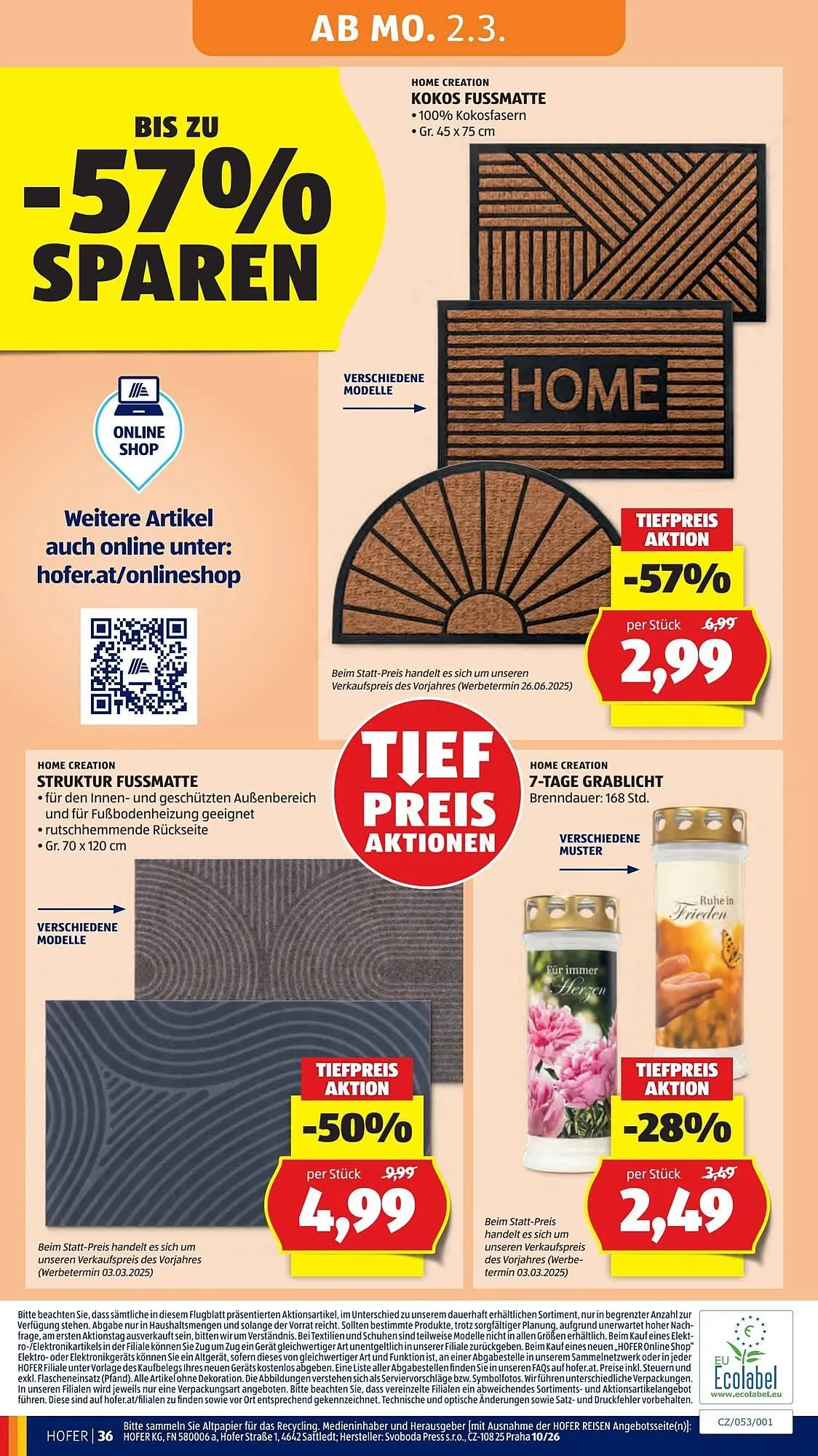 Hofer Flugblatt von 25. Februar bis 5. März 2026 - Flugblätt seite  40