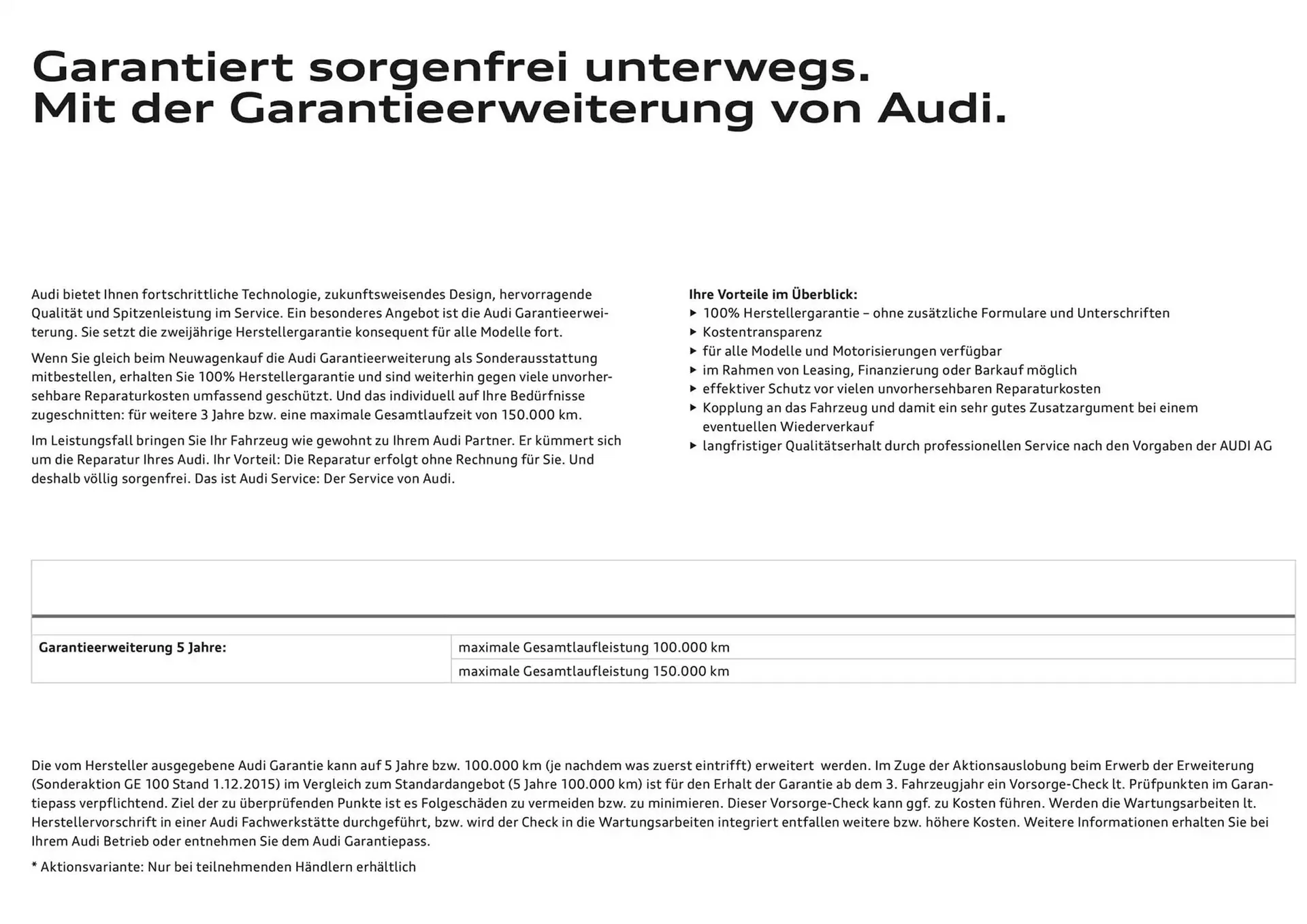 Audi Flugblatt von 6. Dezember bis 6. Dezember 2025 - Flugblätt seite  108