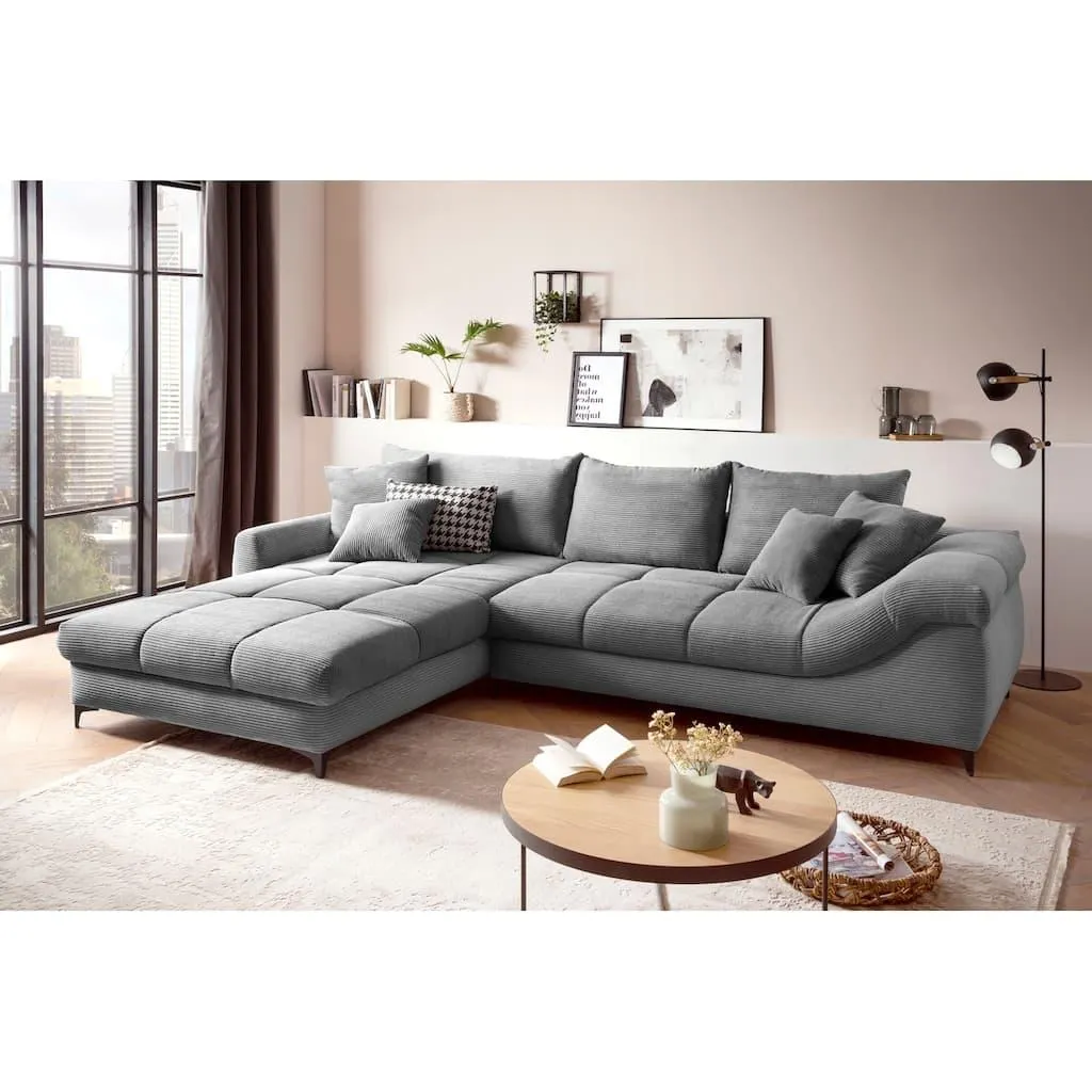 Mr. Couch Ecksofa »Ronaldo, L-Form, wahlweise mit Kaltschaum« wahlweise mit Kaltschaum