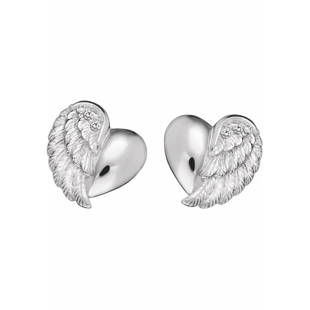 Engelsrufer Paar Ohrstecker »Little magic HERZFLÜGEL« mit Zirkonia (synth.)