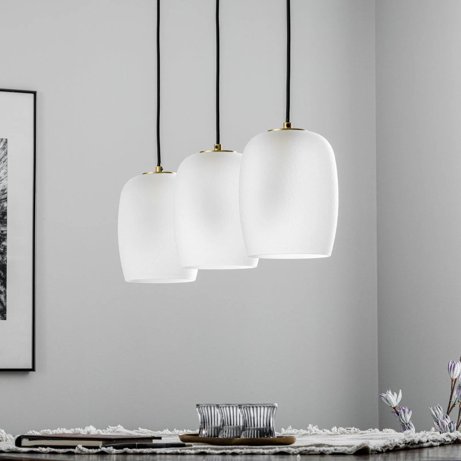 Lucande Taylan Hängeleuchte 3-flammig länglich