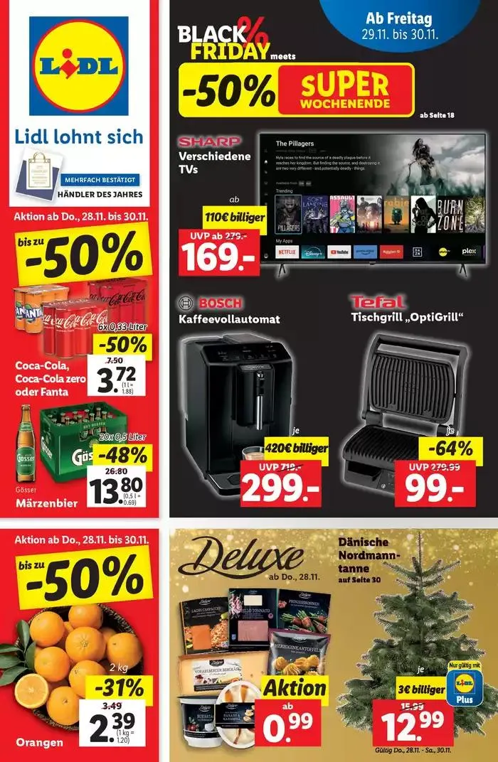 Aktuelle Flugblätter Ab Donnerstag, 28.11. von 28. November bis 4. Dezember 2024 - Flugblätt seite 1