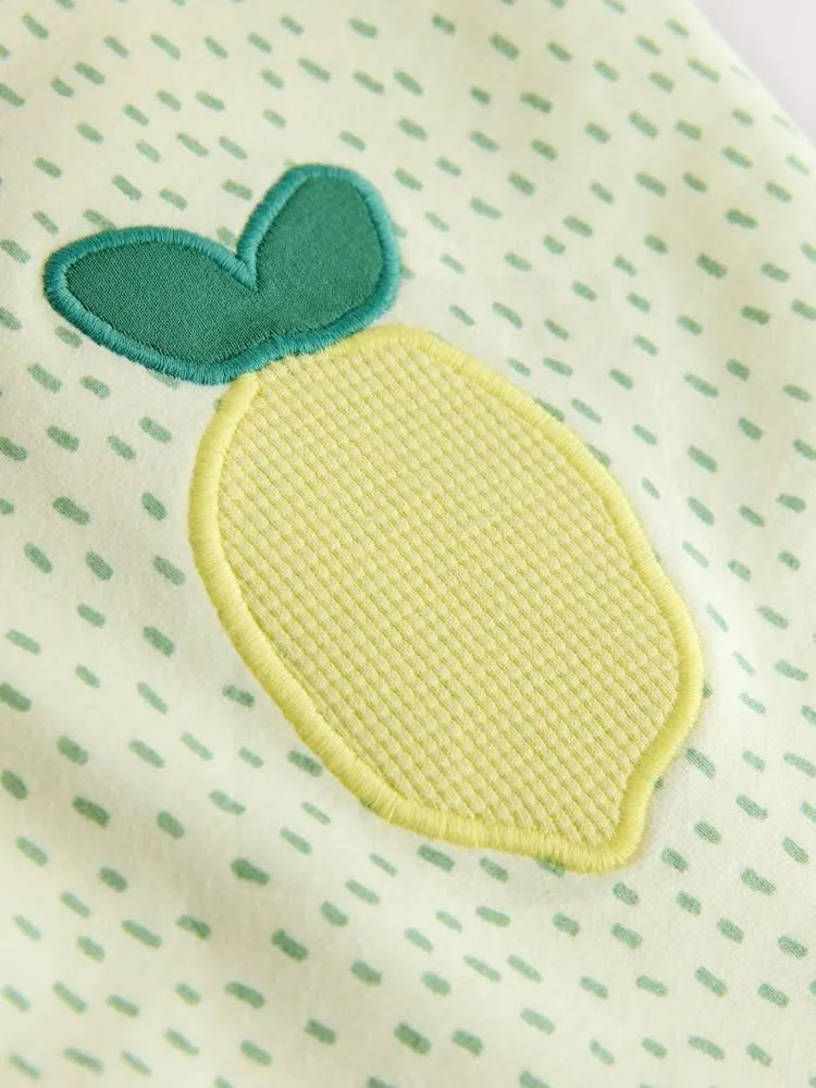 Zitronen, Gelb - Embellished Barrel Trousers (3mths-7yrs)