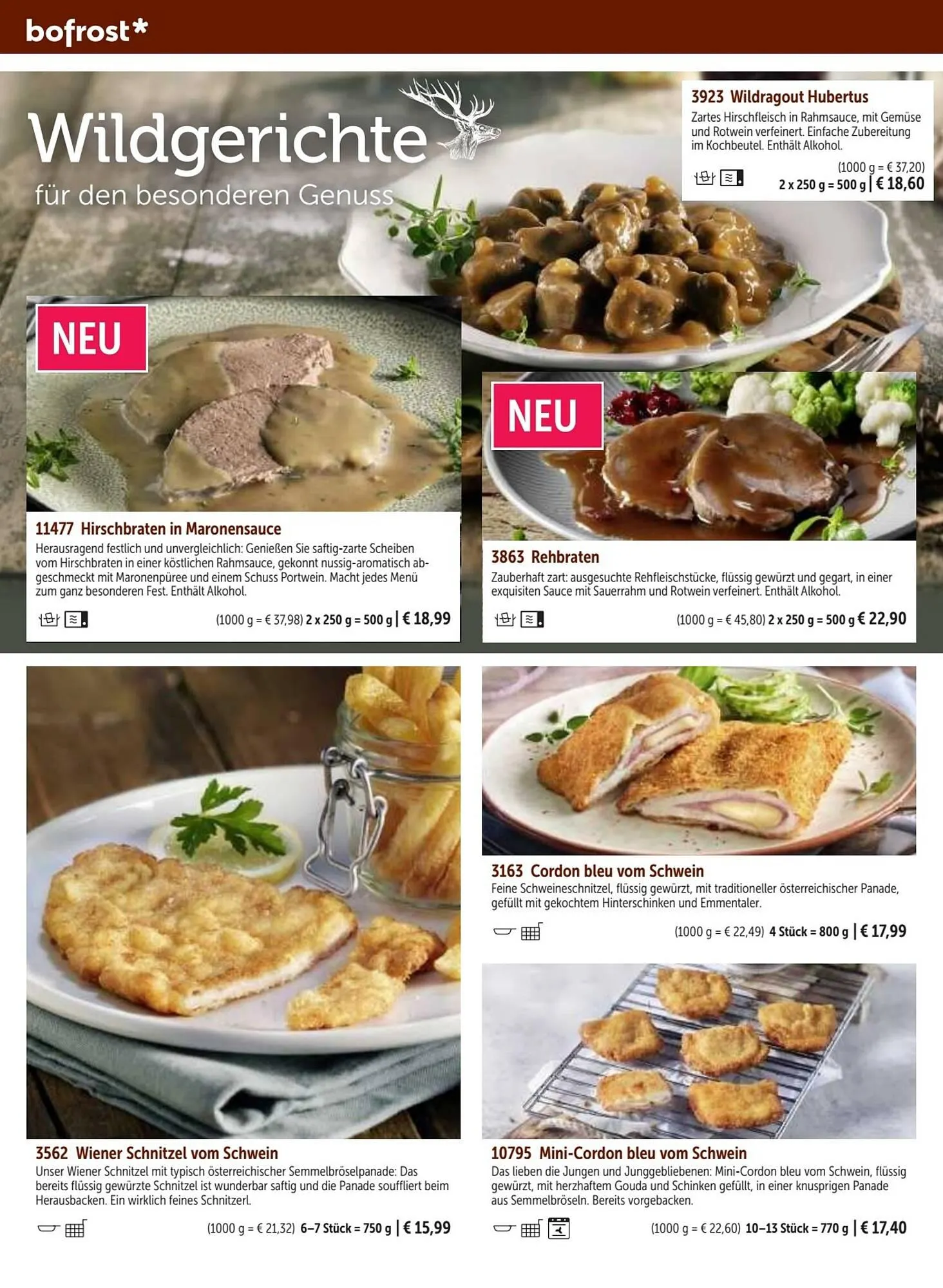 Bofrost Flugblatt von 25. September bis 29. Februar 2024 - Flugblätt seite  56