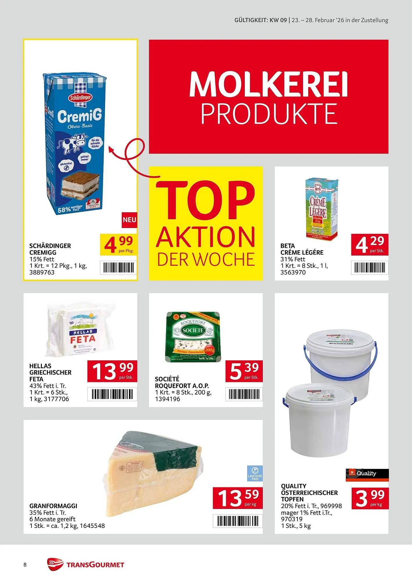 Transgourmet Flugblatt von 23. Februar bis 28. Februar 2026 - Flugblätt seite  8