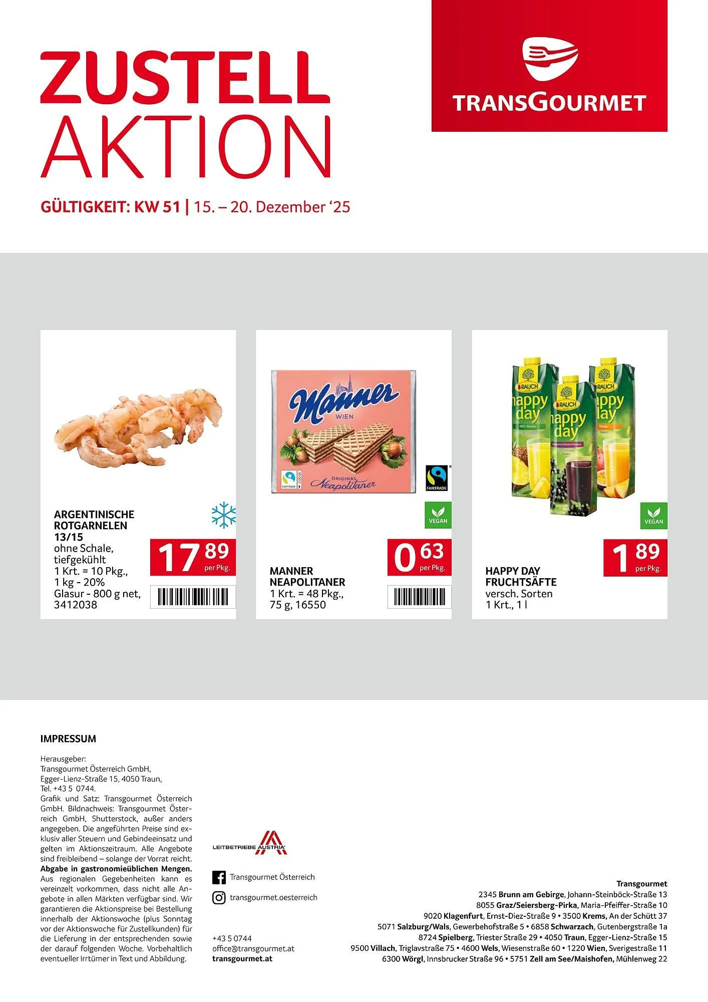Transgourmet Flugblatt von 15. Dezember bis 20. Dezember 2025 - Flugblätt seite 32