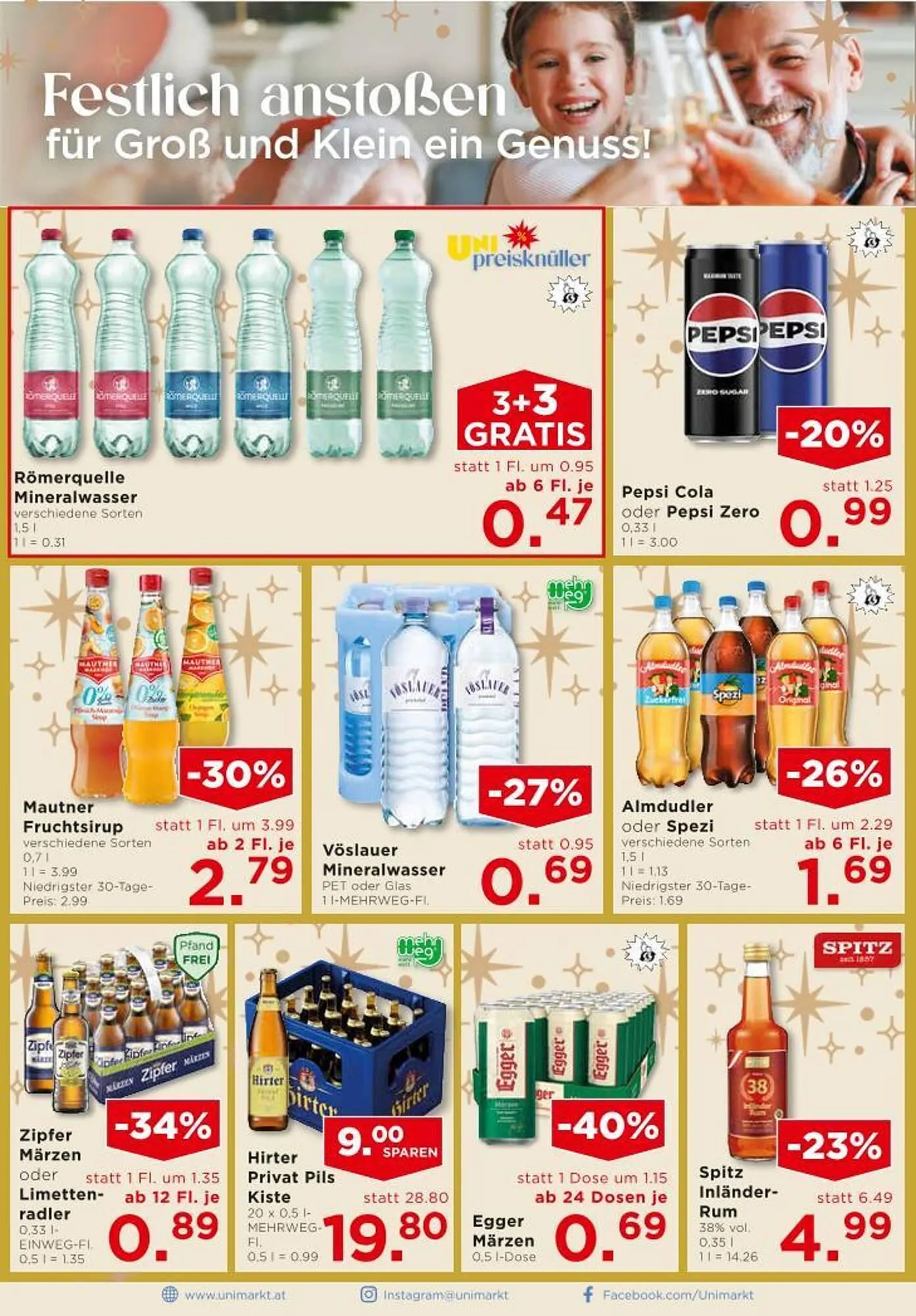 Unimarkt Flugblatt von 10. Dezember bis 16. Dezember 2025 - Flugblätt seite  12