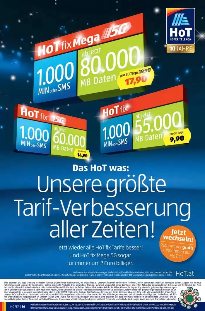 Blättern Sie online im HOFER Flugblatt von 31. Dezember bis 7. Jänner 2025 - Flugblätt seite  40