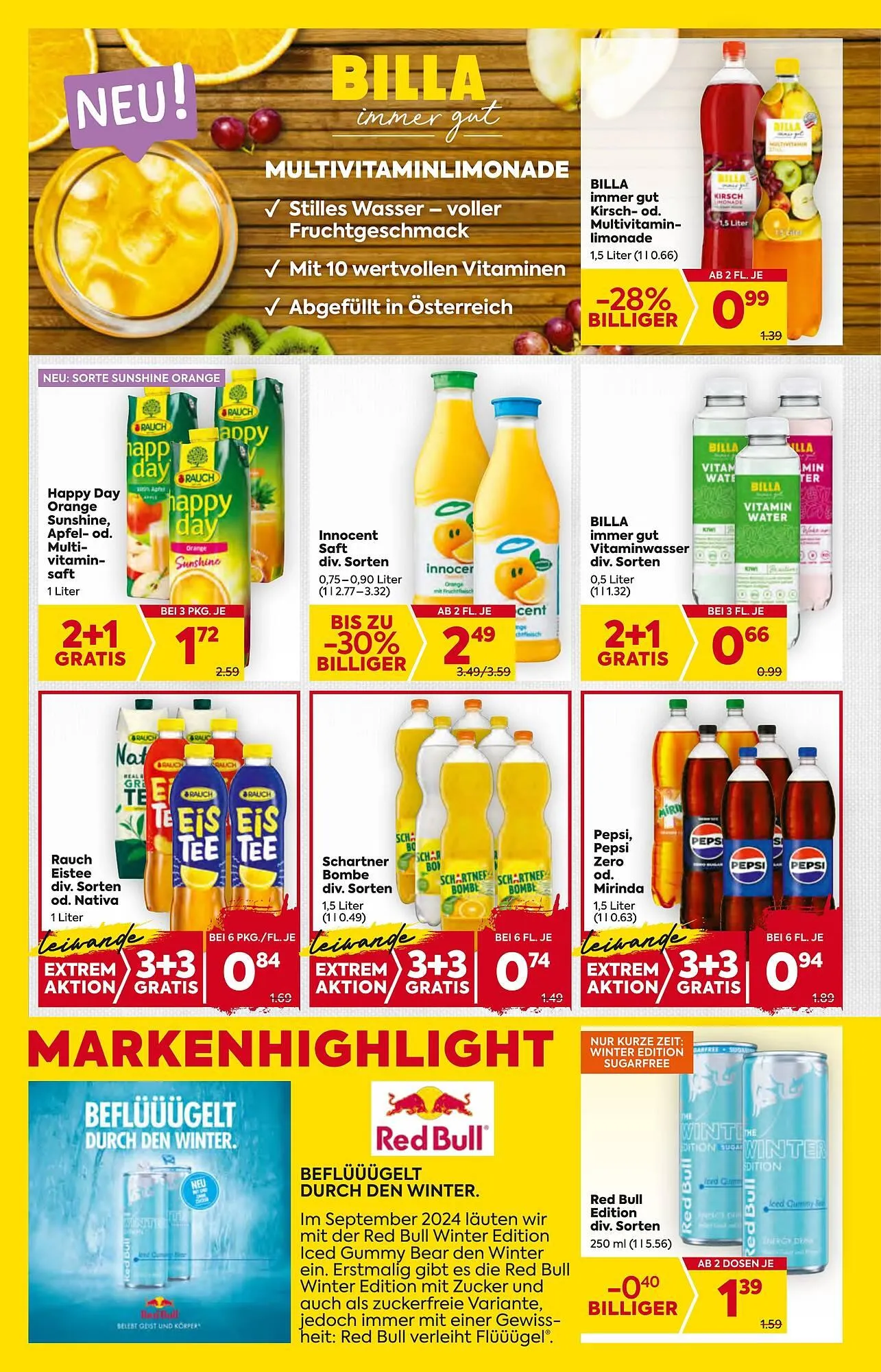 Billa Corso Flugblatt von 26. September bis 2. Oktober 2024 - Flugblätt seite  12