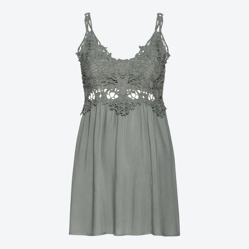 Damen-Top mit Spitzeneinsatz