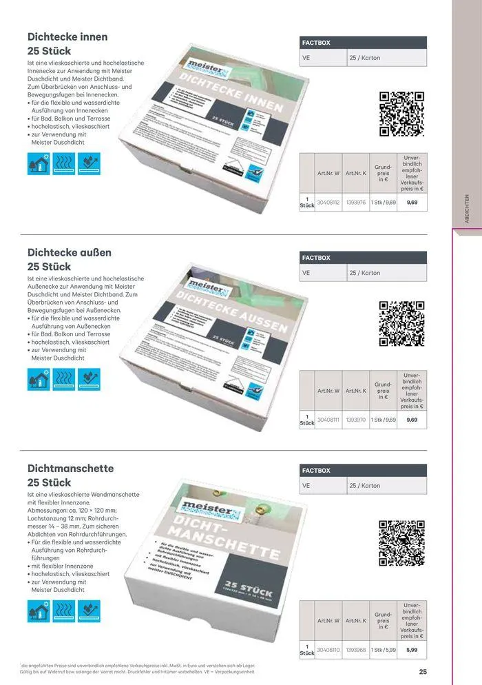 Meister Katalog von 1. Februar bis 31. Dezember 2024 - Flugblätt seite 25