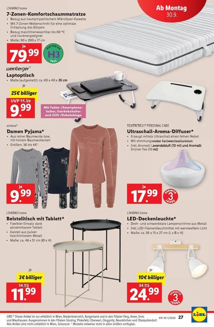 Aktuelle Flugblätter Ab Donnerstag, 26.9. von 26. September bis 2. Oktober 2024 - Flugblätt seite 29