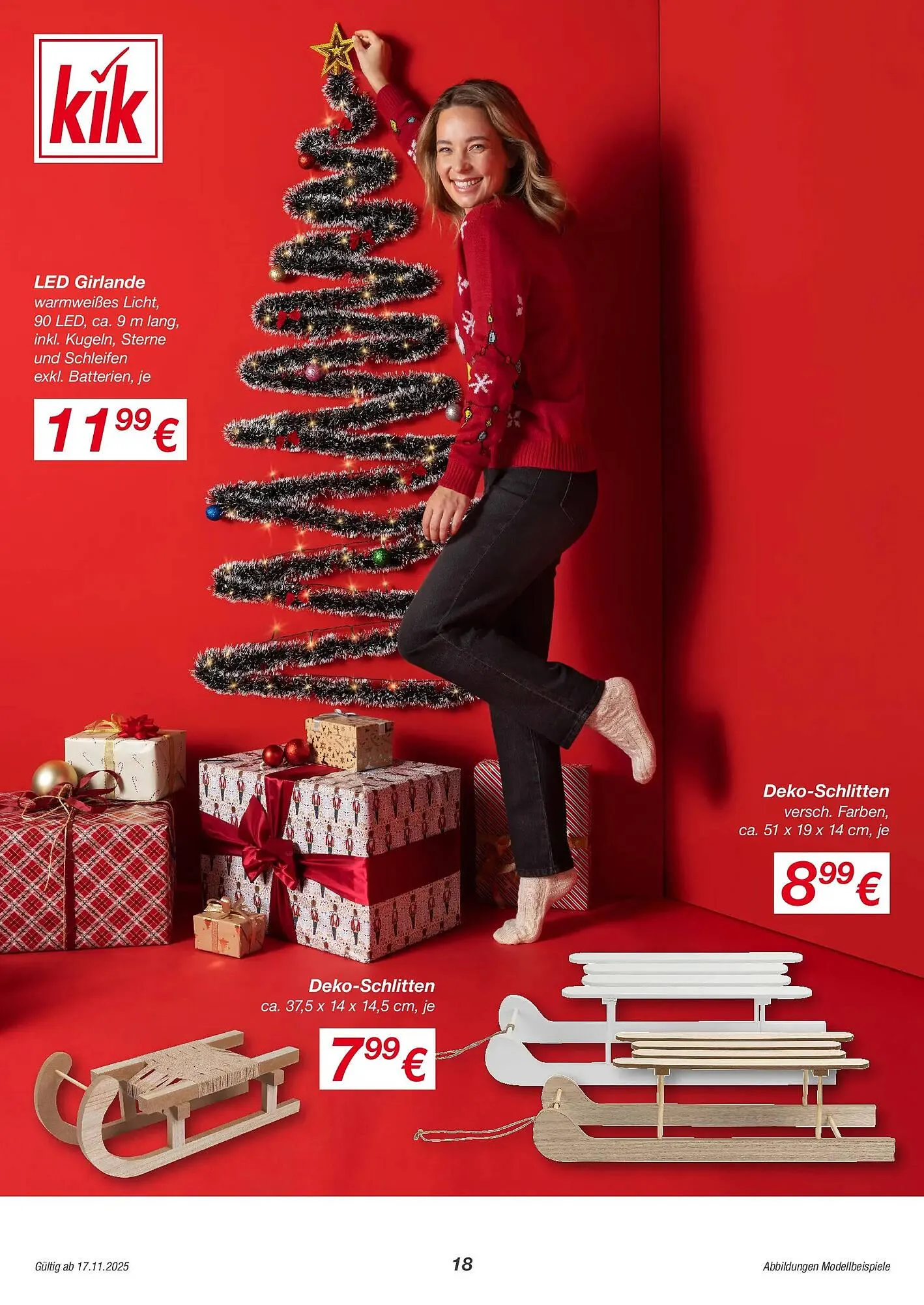 KiK Prospekt von 17. November bis 8. Dezember 2025 - Flugblätt seite 18