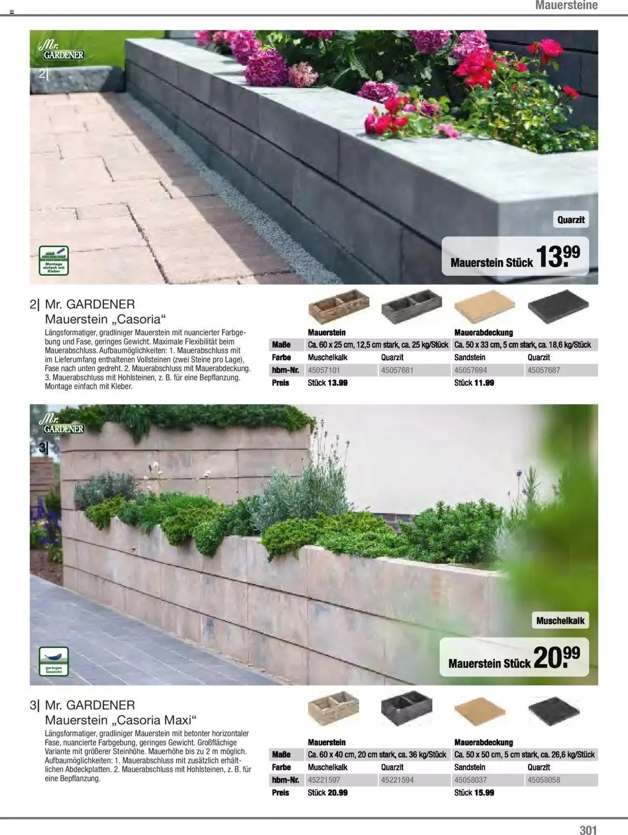 Hagebau Gartenjahr 2023 von 7. März bis 31. Dezember 2023 - Flugblätt seite 301