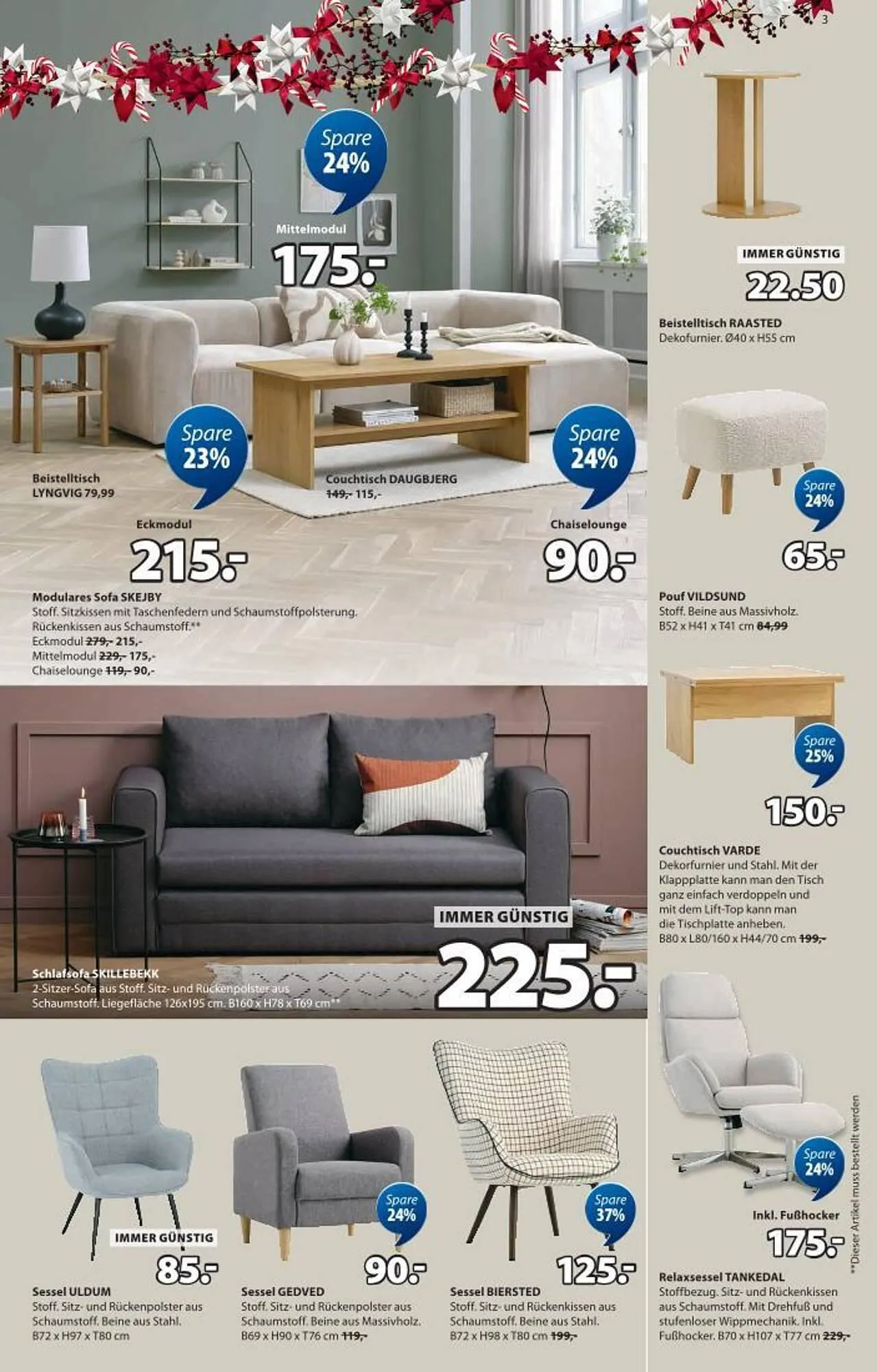 JYSK Flugblatt von 27. Oktober bis 2. Dezember 2025 - Flugblätt seite 3