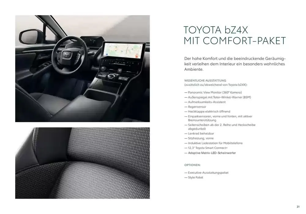 Toyota bZ4X  von 7. Dezember bis 7. Dezember 2025 - Flugblätt seite  31
