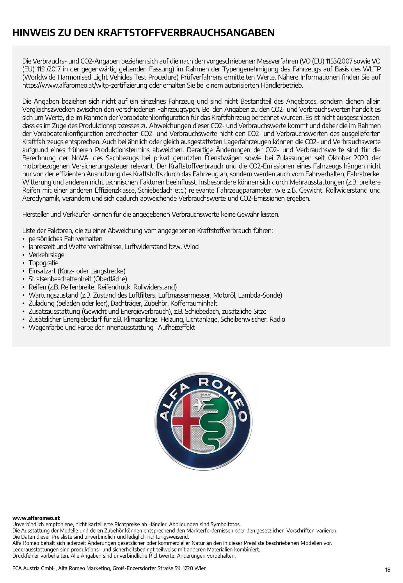 Alfa Romeo Tonale Flugblatt von 2. August bis 2. August 2024 - Flugblätt seite 18