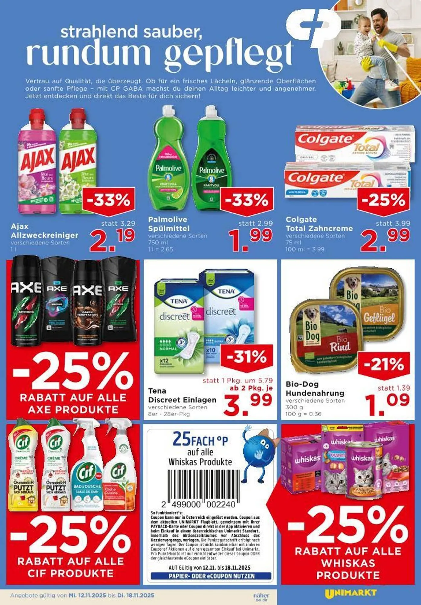 Unimarkt Flugblatt von 12. November bis 18. November 2025 - Flugblätt seite 11