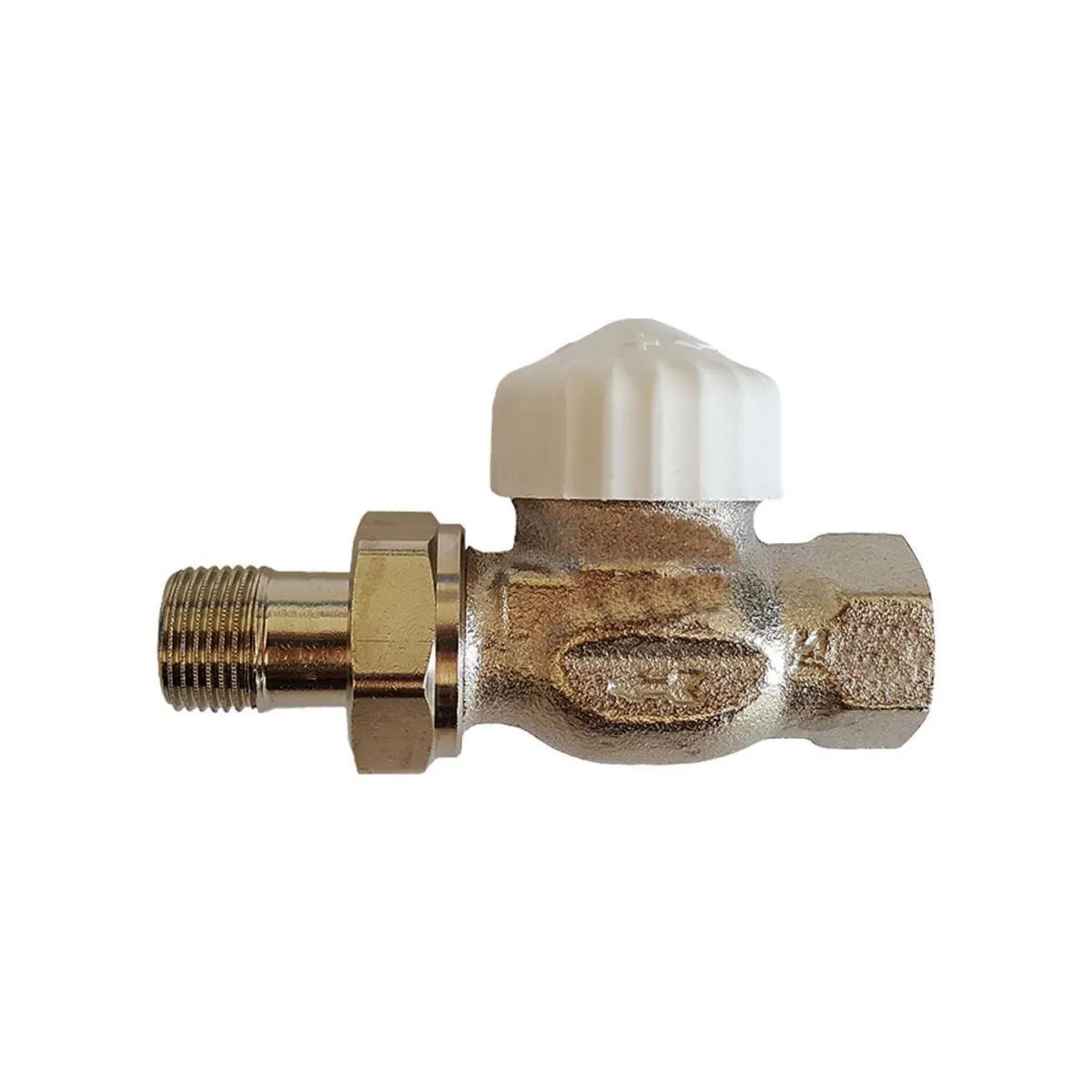 Heimeier Thermostatventil Unterteil V-Exakt II 1/2" Durchgang vernickelt