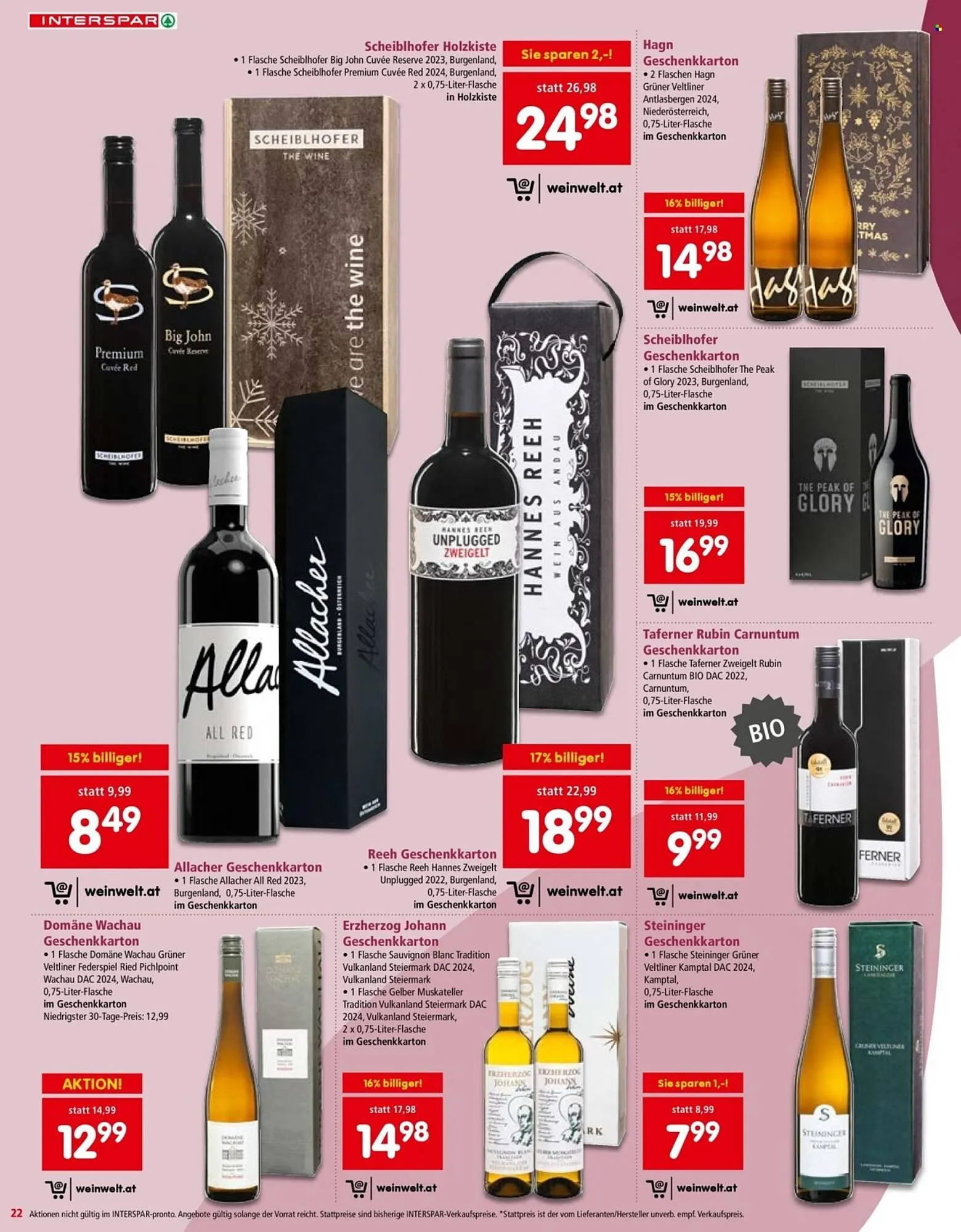 Interspar Flugblatt von 16. Oktober bis 24. Dezember 2025 - Flugblätt seite  22