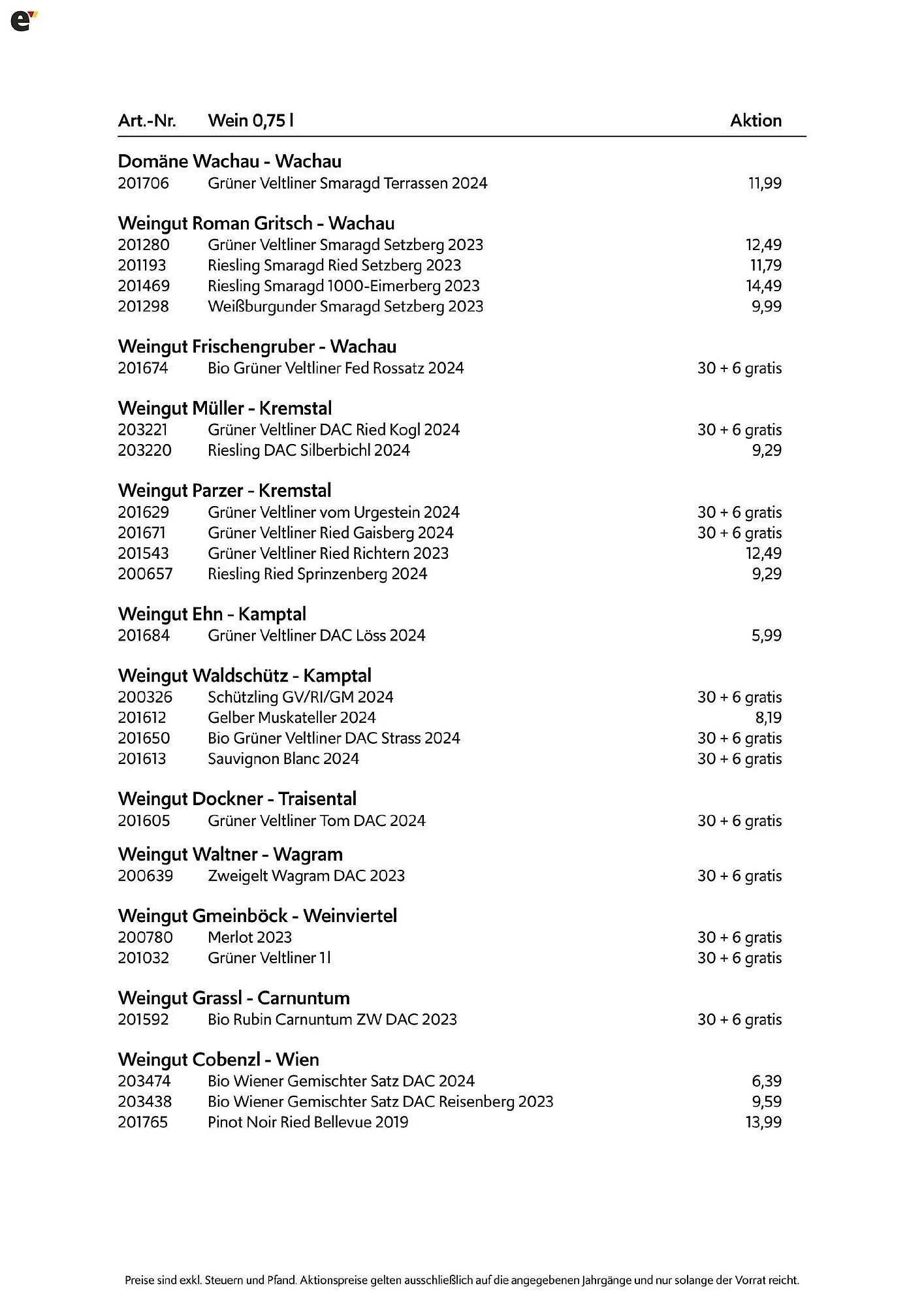 Eurogast Grissemann Flugblatt von 1. September bis 30. November 2025 - Flugblätt seite 2