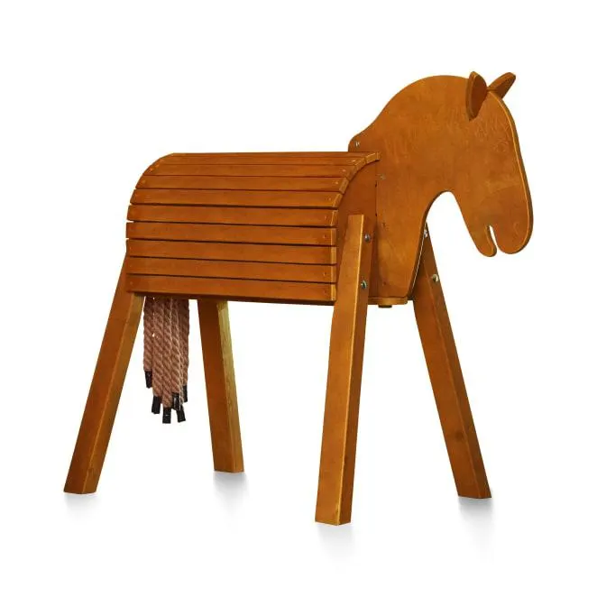 Holzpferd, Kiefer und Birke lasiert