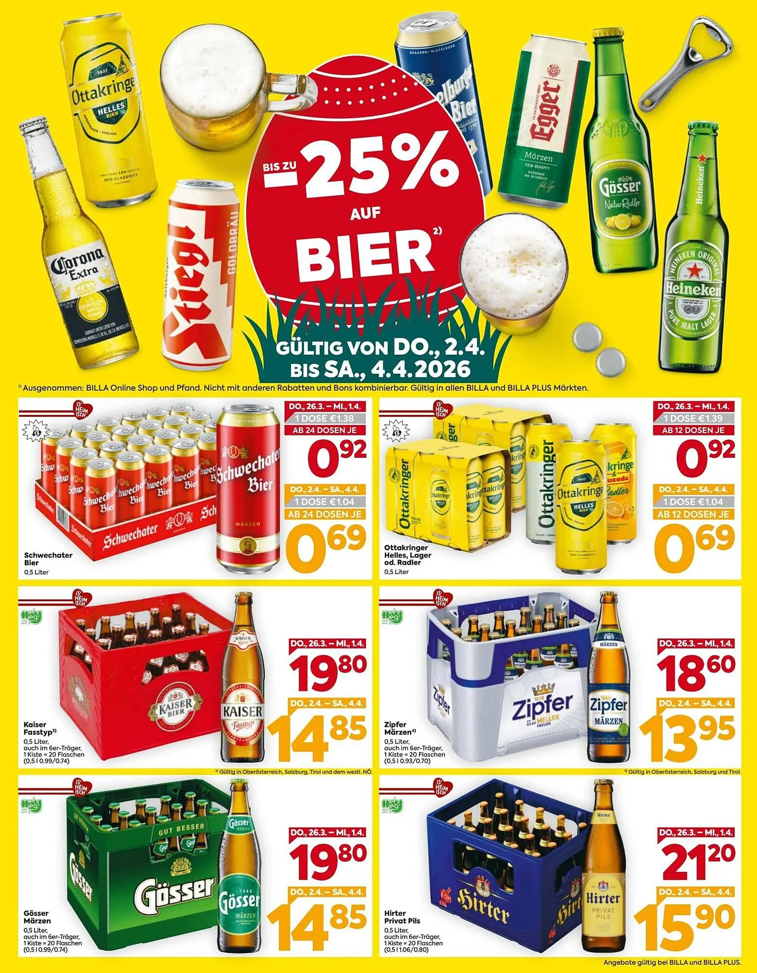 Billa Corso Flugblatt von 26. März bis 4. April 2026 - Flugblätt seite  3