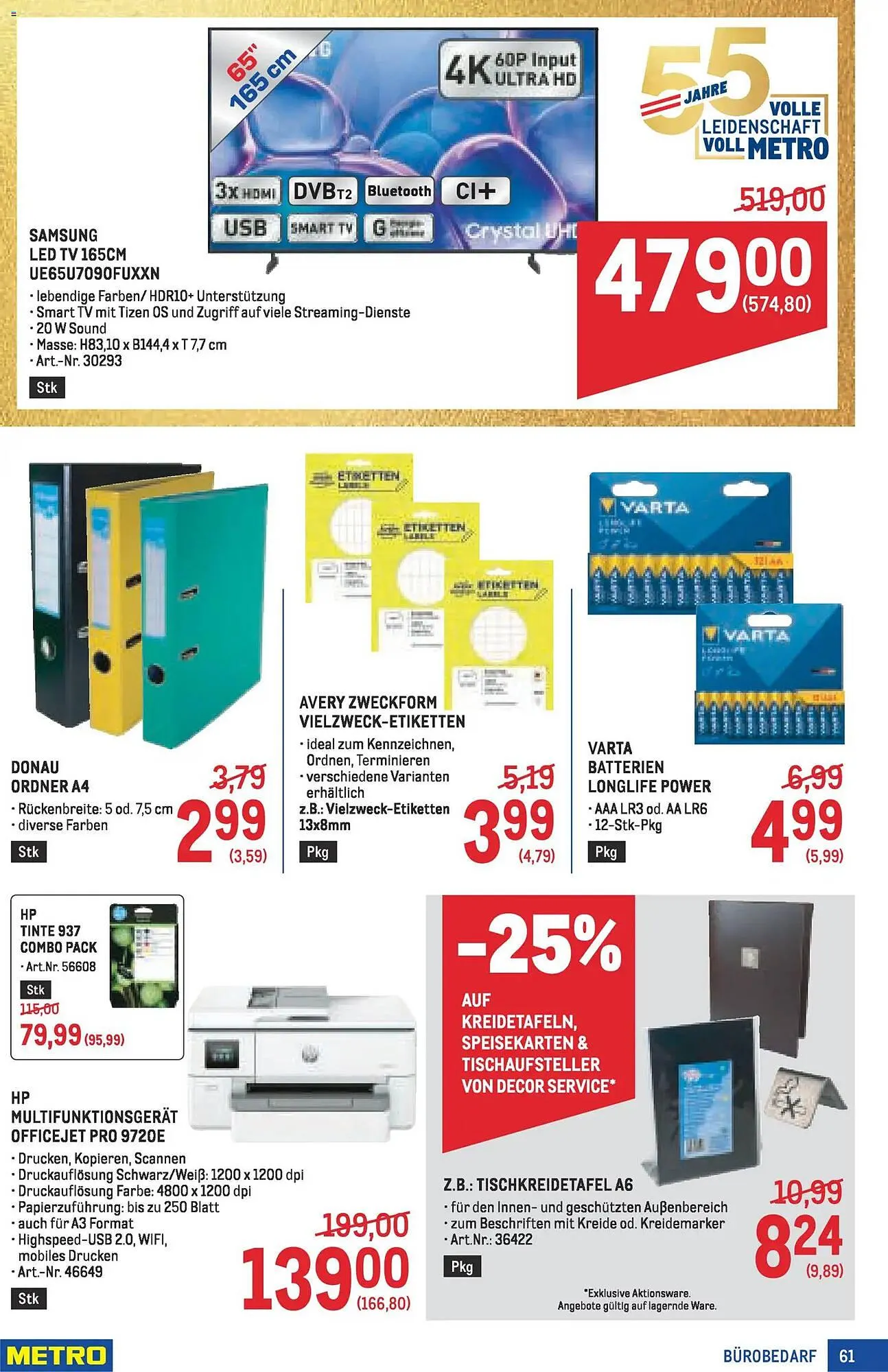 Metro Flugblatt von 19. März bis 1. April 2026 - Flugblätt seite  61