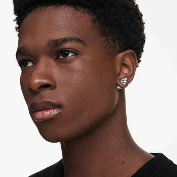 Sublima Ohrstecker Spike, Weiß, Rutheniert