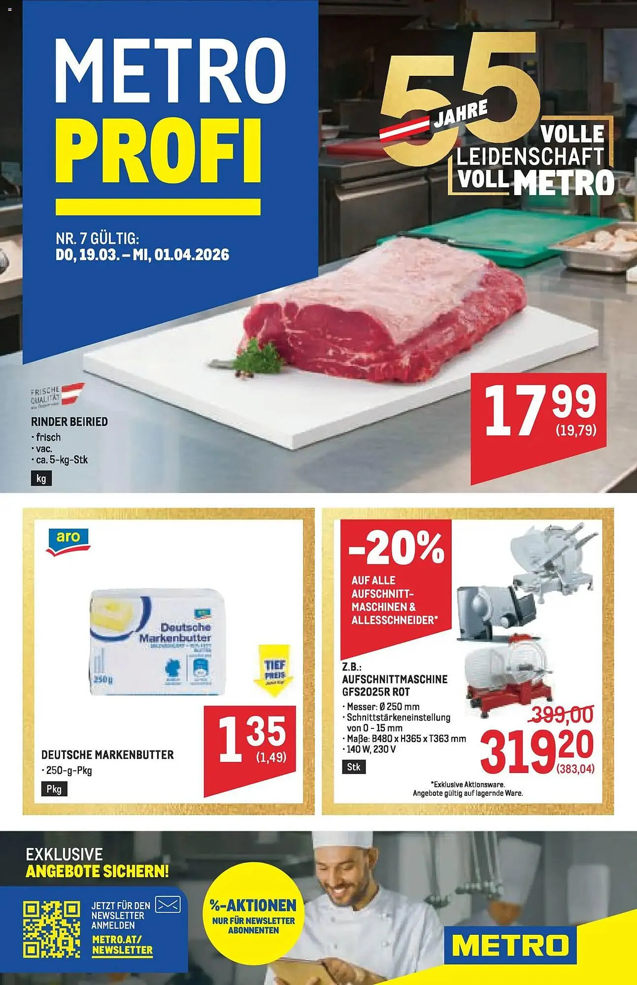 Metro Flugblatt von 19. März bis 1. April 2026 - Flugblätt seite  1