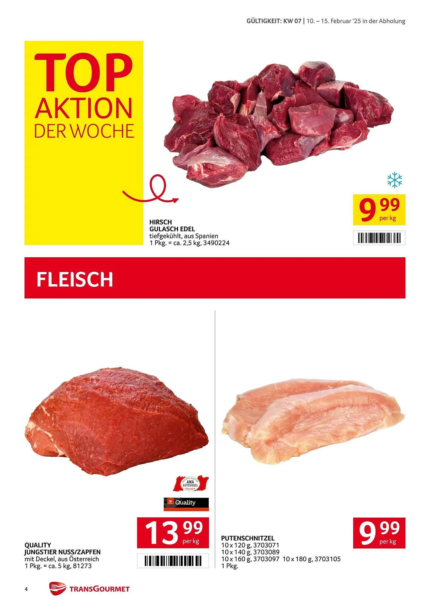Transgourmet Flugblatt von 10. Februar bis 16. Februar 2025 - Flugblätt seite 4