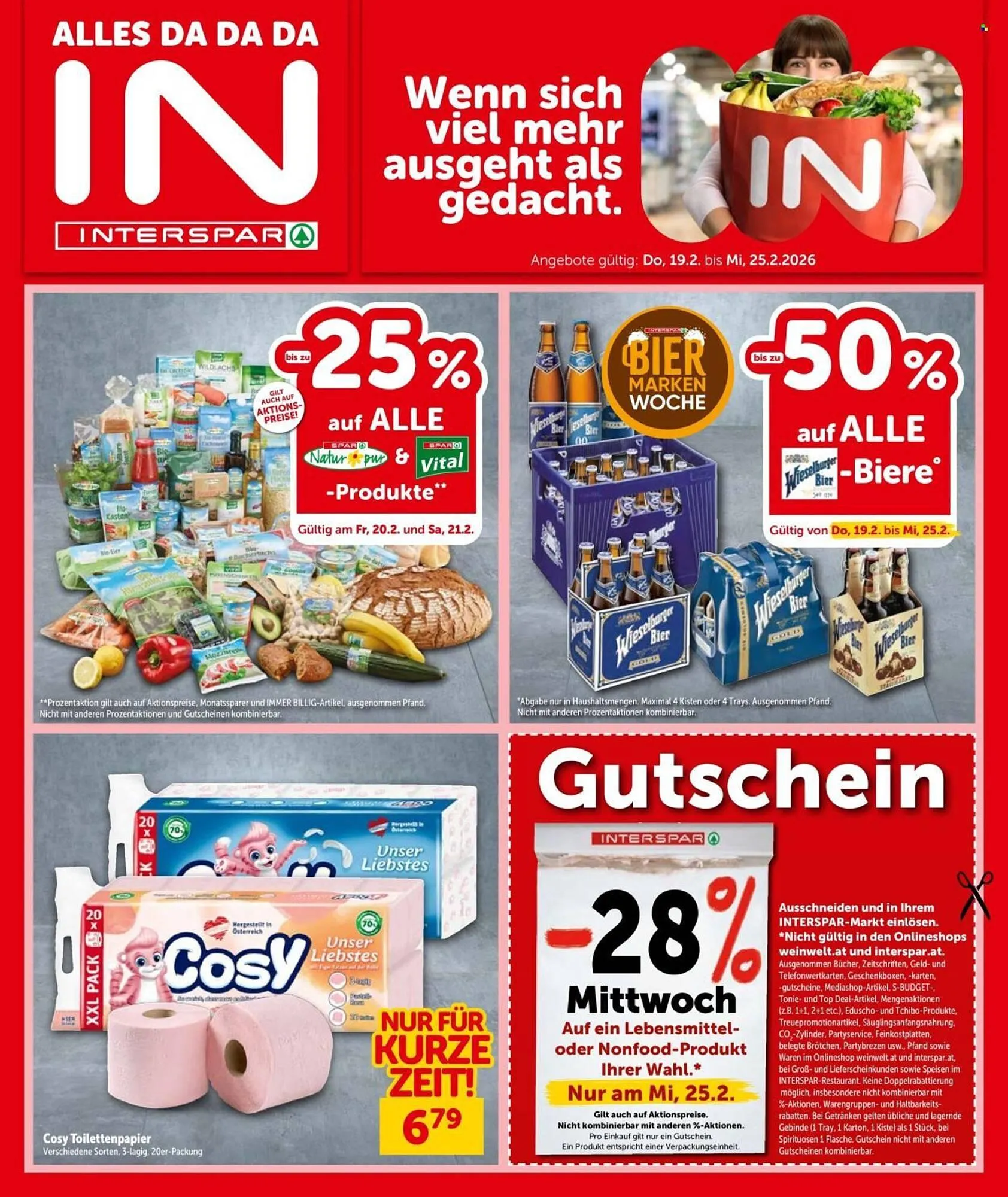 Interspar Flugblatt von 19. Februar bis 25. Februar 2026 - Flugblätt seite  1