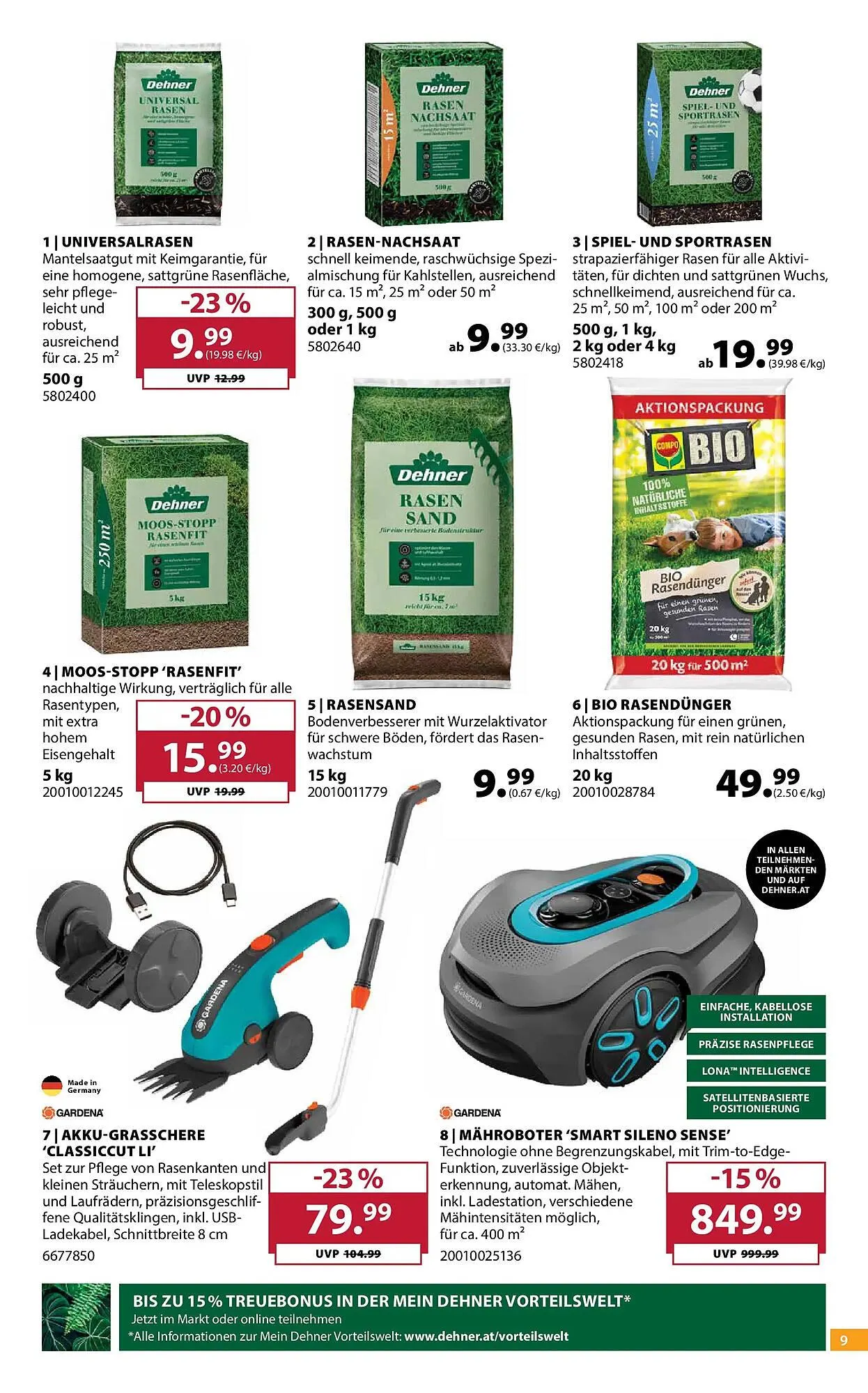 Dehner Flugblatt von 8. April bis 13. April 2026 - Flugblätt seite 9