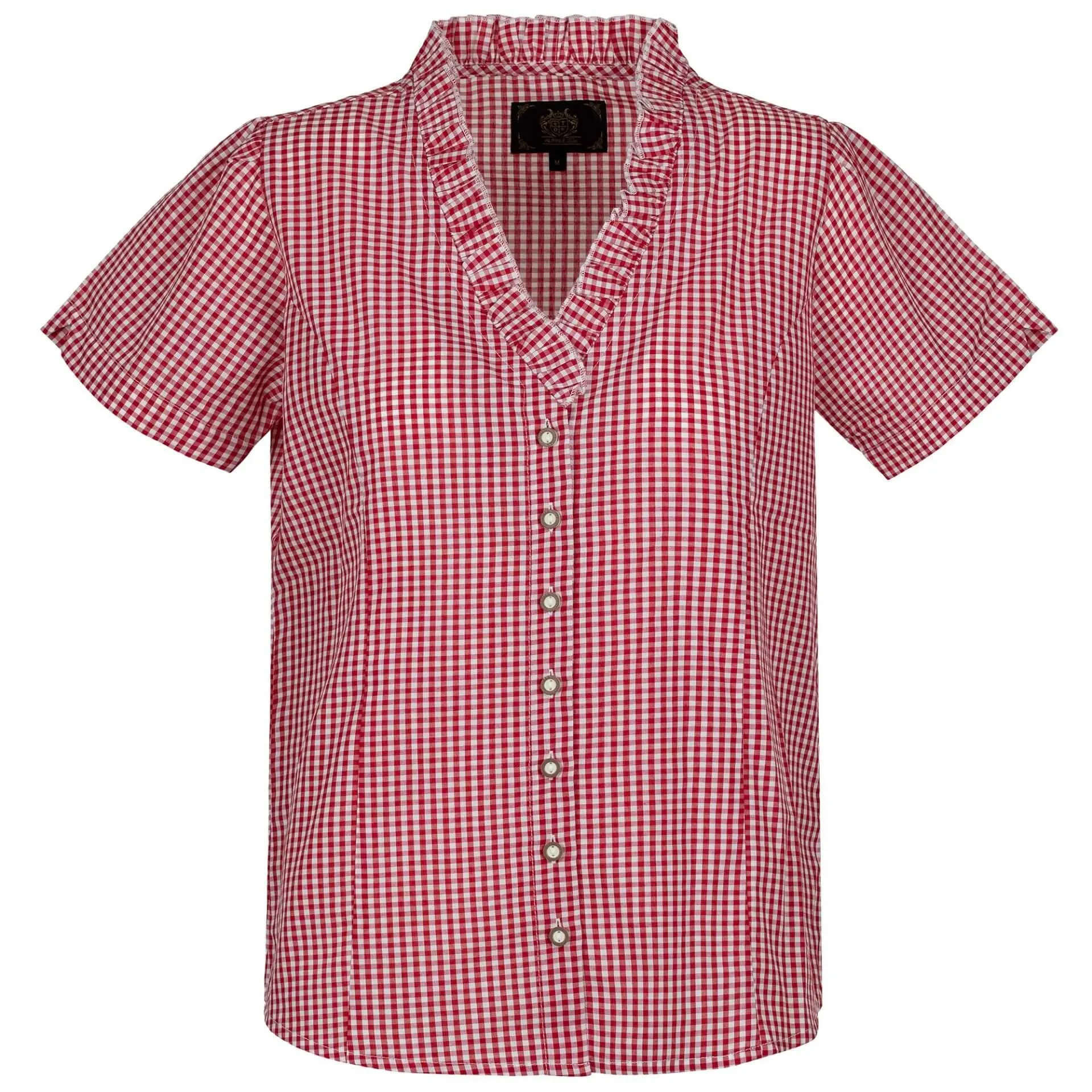 Damen Bluse "Chiemgau" Kurzarm, Rot