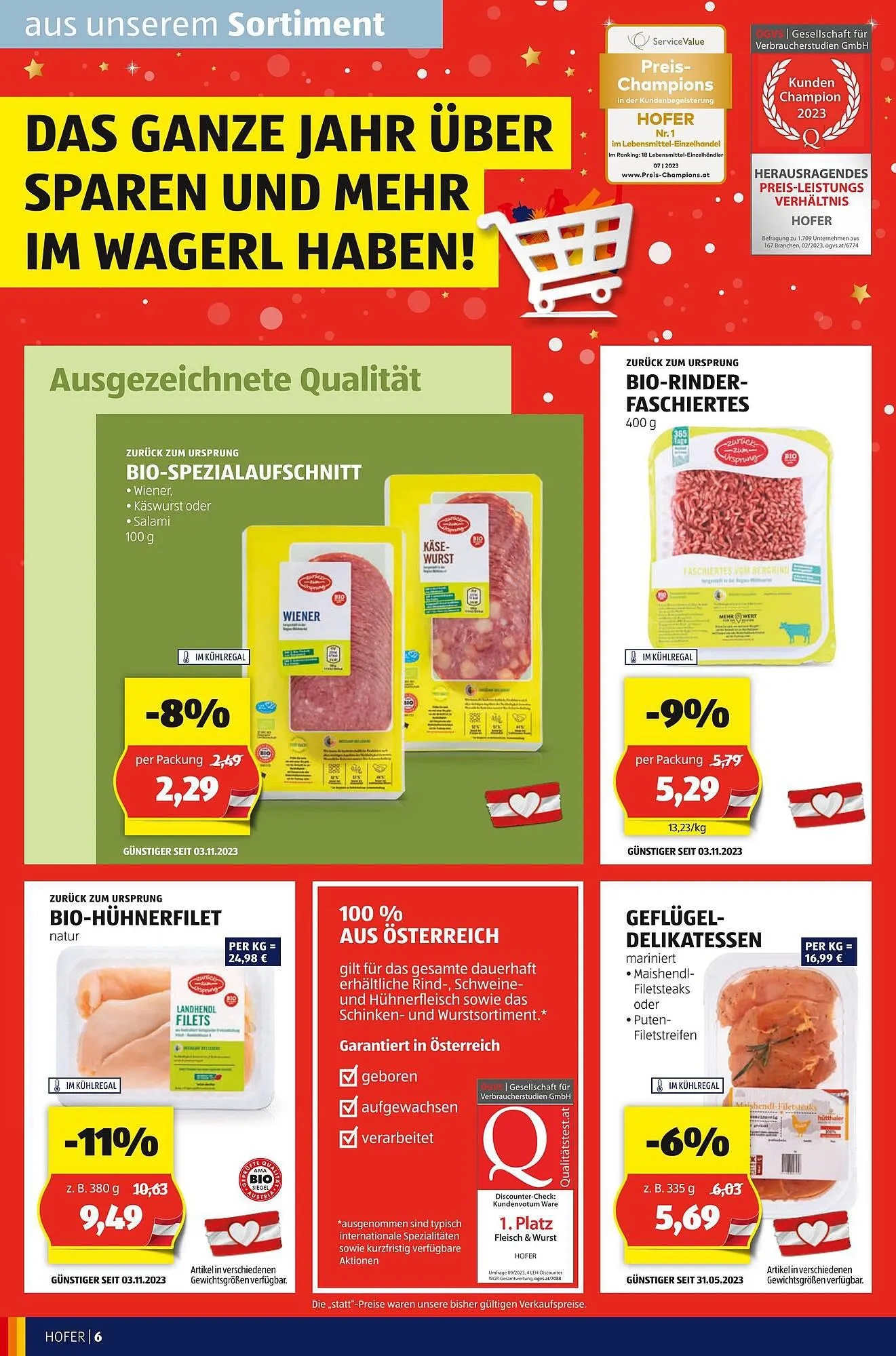 Hofer Flugblatt von 22. Dezember bis 28. Dezember 2024 - Flugblätt seite 6