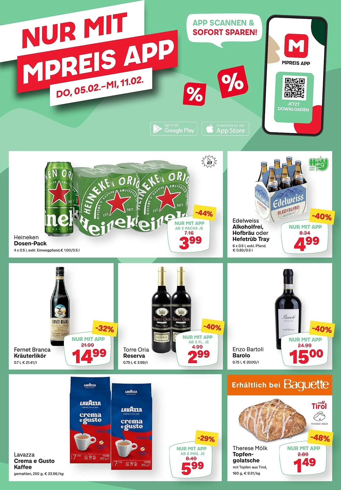 MPreis Flugblatt von 5. Februar bis 11. Februar 2026 - Flugblätt seite  18