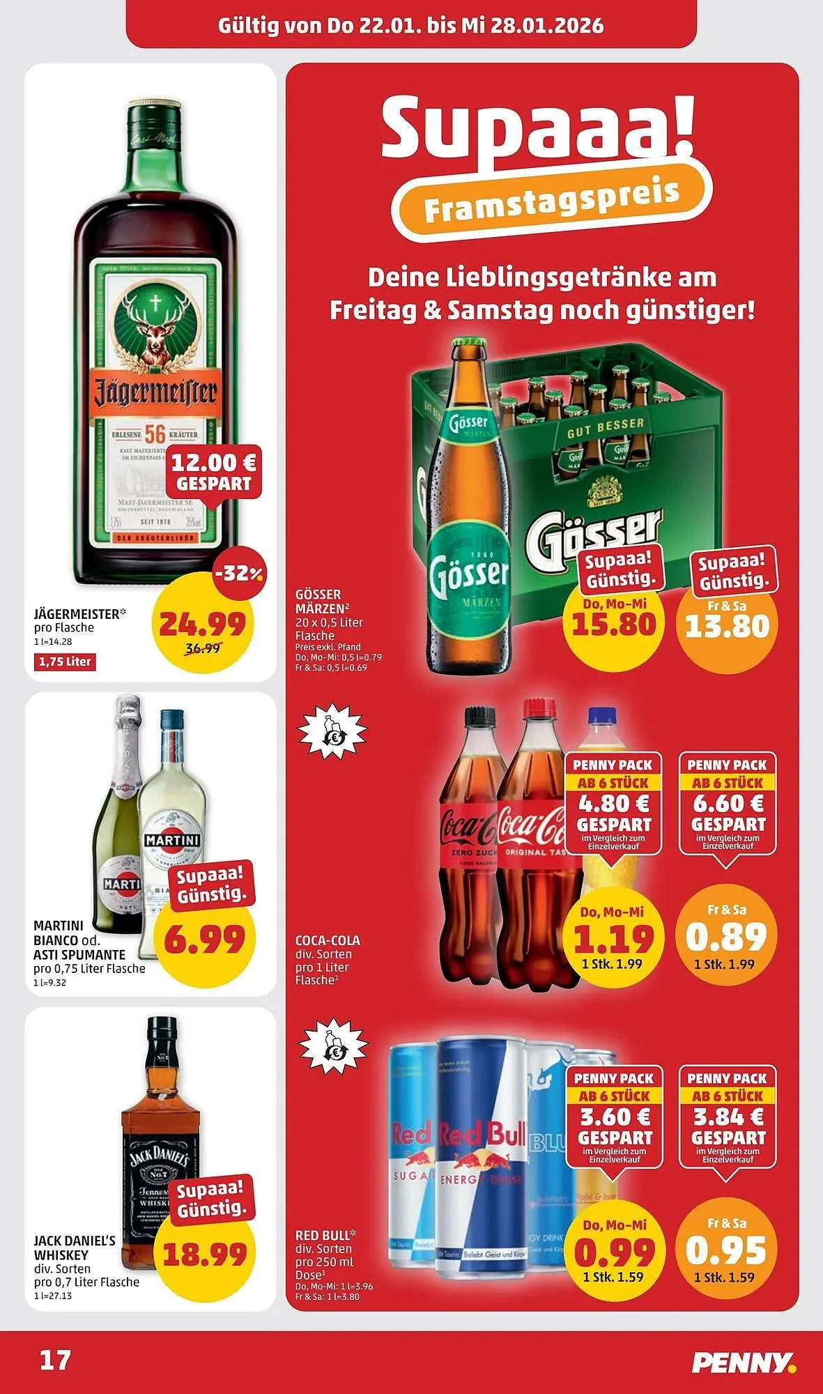 PENNY Flugblatt von 22. Jänner bis 28. Jänner 2026 - Flugblätt seite  17