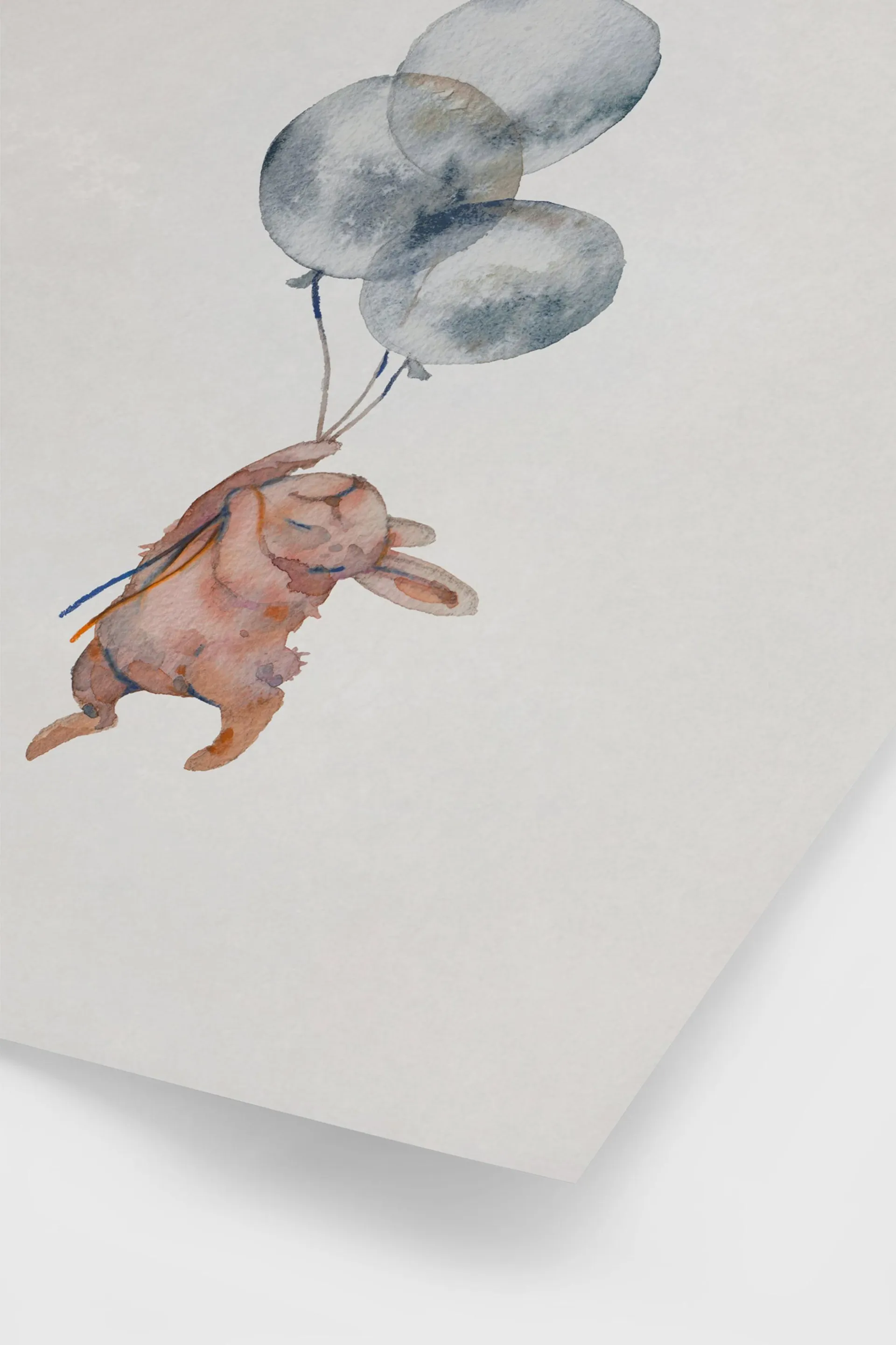 Flying Bunny Poster