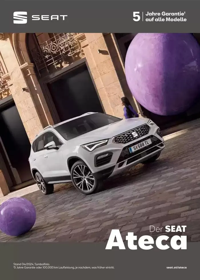 Seat Ateca von 3. Dezember bis 24. November 2025 - Flugblätt seite 1