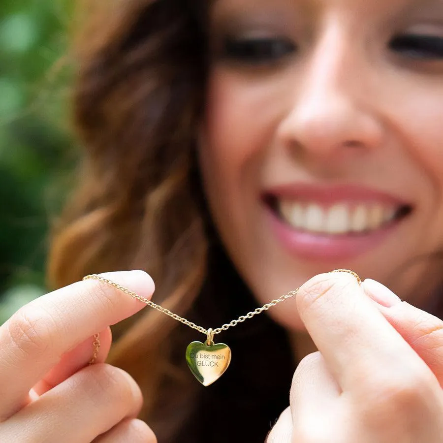 Halskette 42cm Coletta gold mit persönlicher Gravur