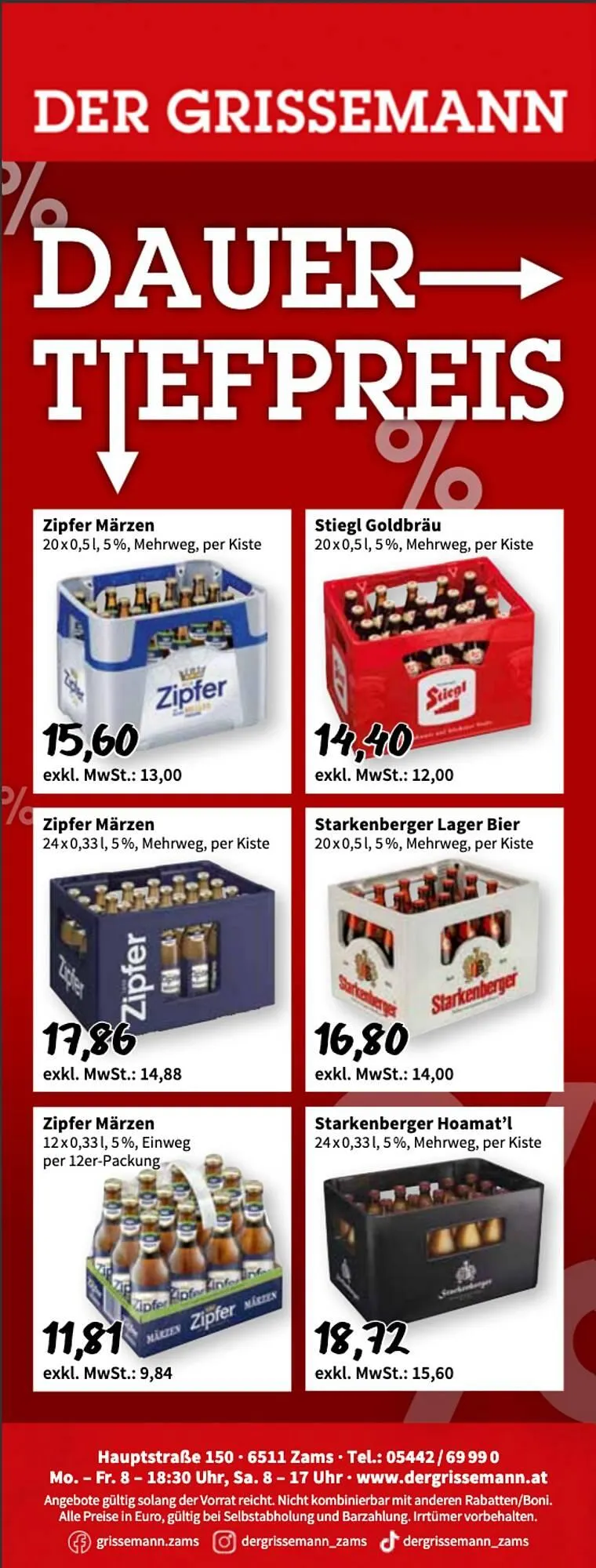 Der Grissemann Flugblatt von 6. Februar bis 26. Februar 2026 - Flugblätt seite  1