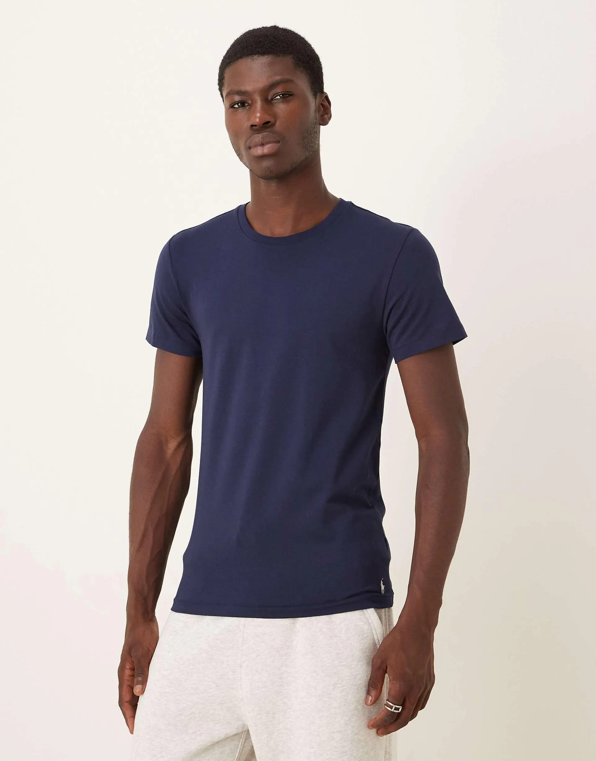 Polo Ralph Lauren 2 pack icon logo lounge t-shirt in navy
