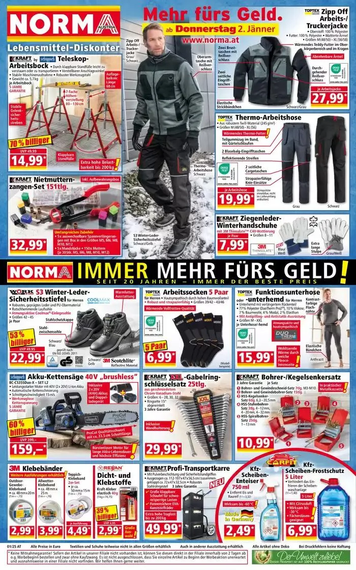 Aktuelle Deals und Angebote von 30. Dezember bis 3. Jänner 2025 - Flugblätt seite 1