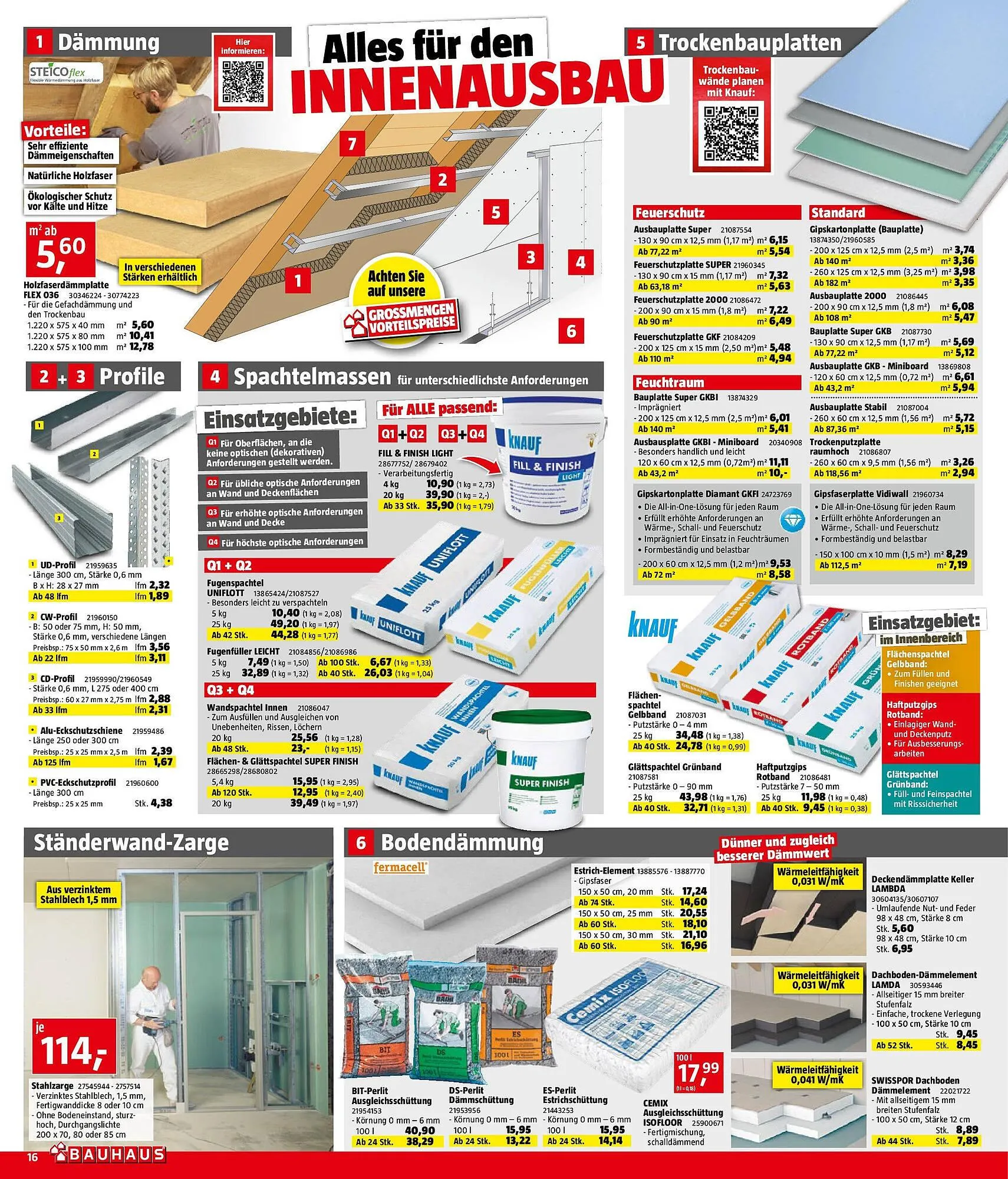 Bauhaus Flugblatt von 15. Oktober bis 4. November 2025 - Flugblätt seite  16