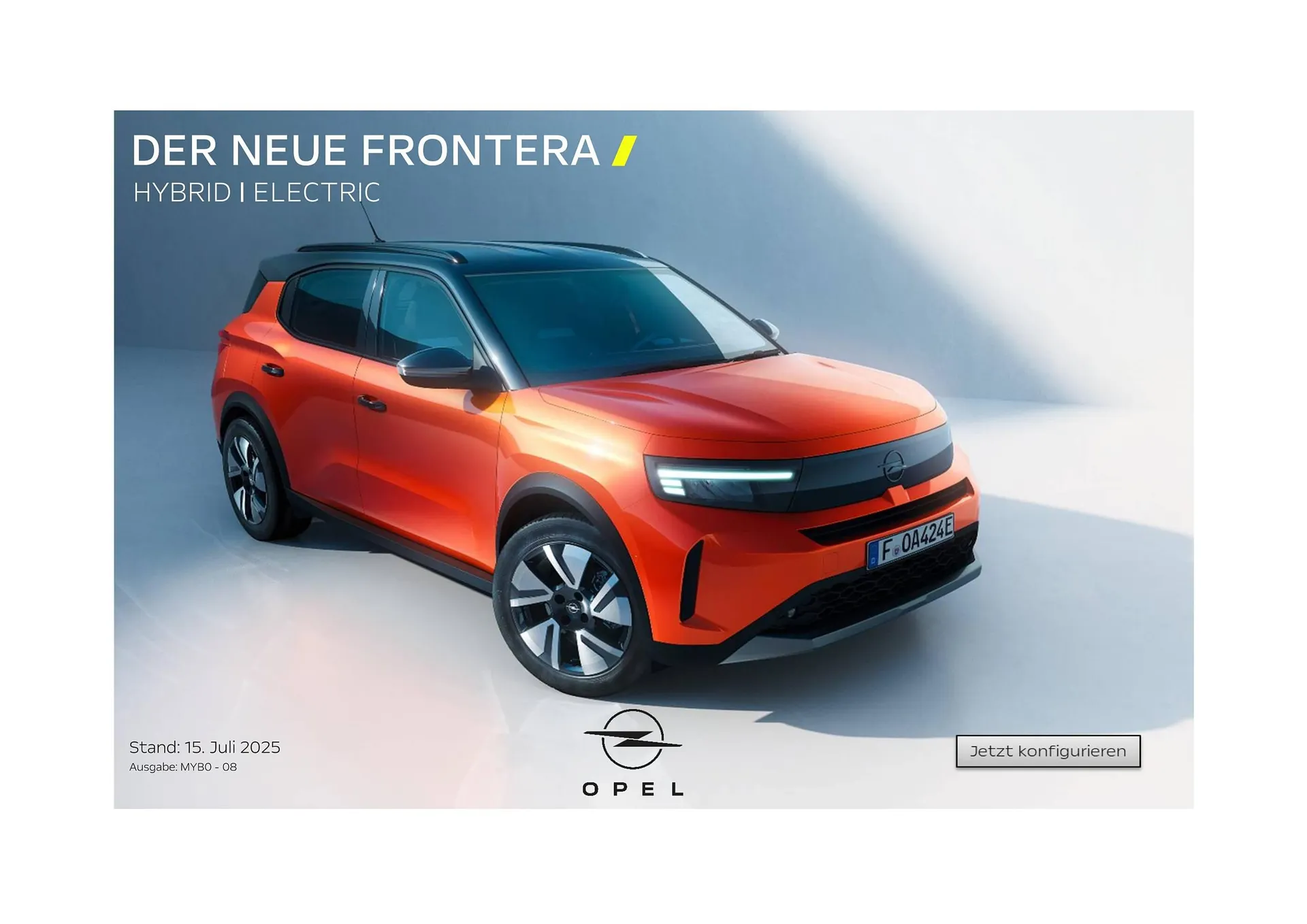 Opel Flugblatt von 18. August bis 18. November 2025 - Flugblätt seite  1