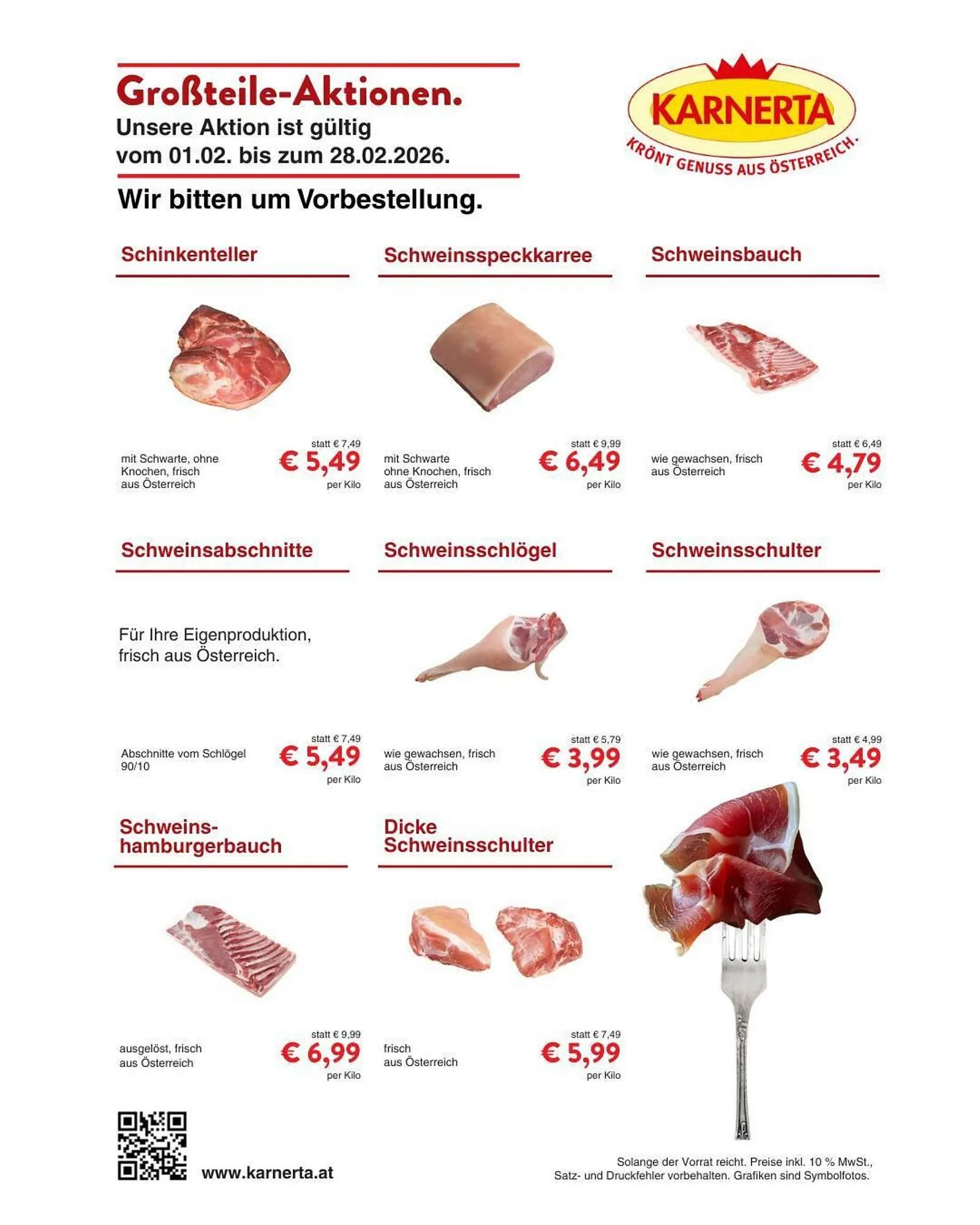 Karnerta Flugblatt von 1. Februar bis 28. Februar 2026 - Flugblätt seite  1