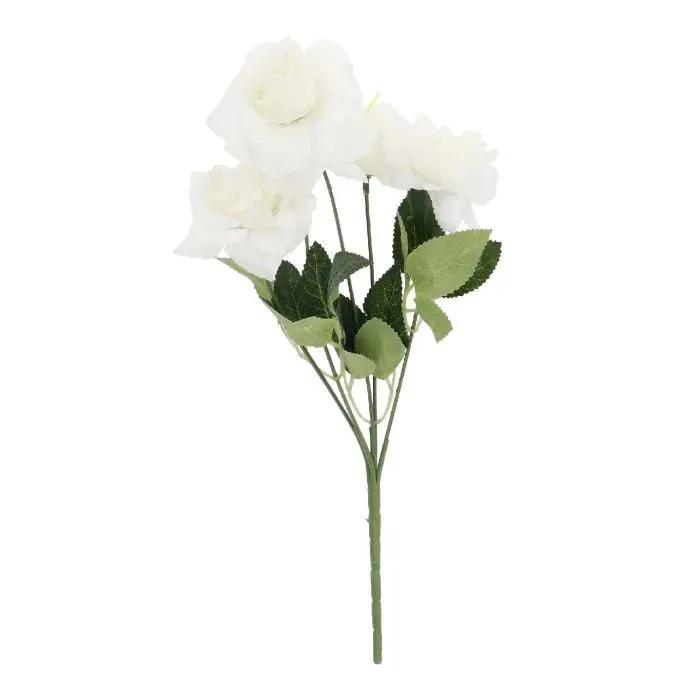 Rosenstrauß Mini, Teerose/weiß, 28 cm